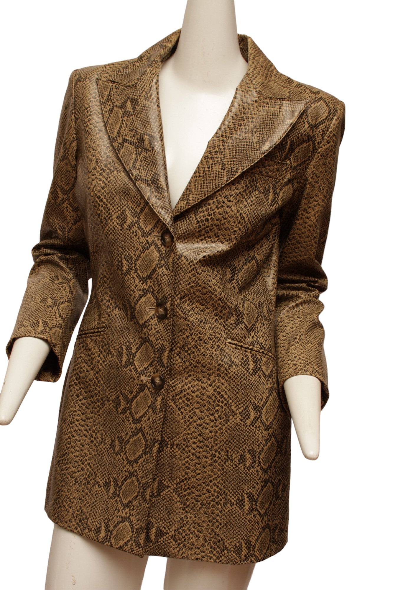 RIFAT OZBEK Aeffe Spa, made in Italy faux python blazer