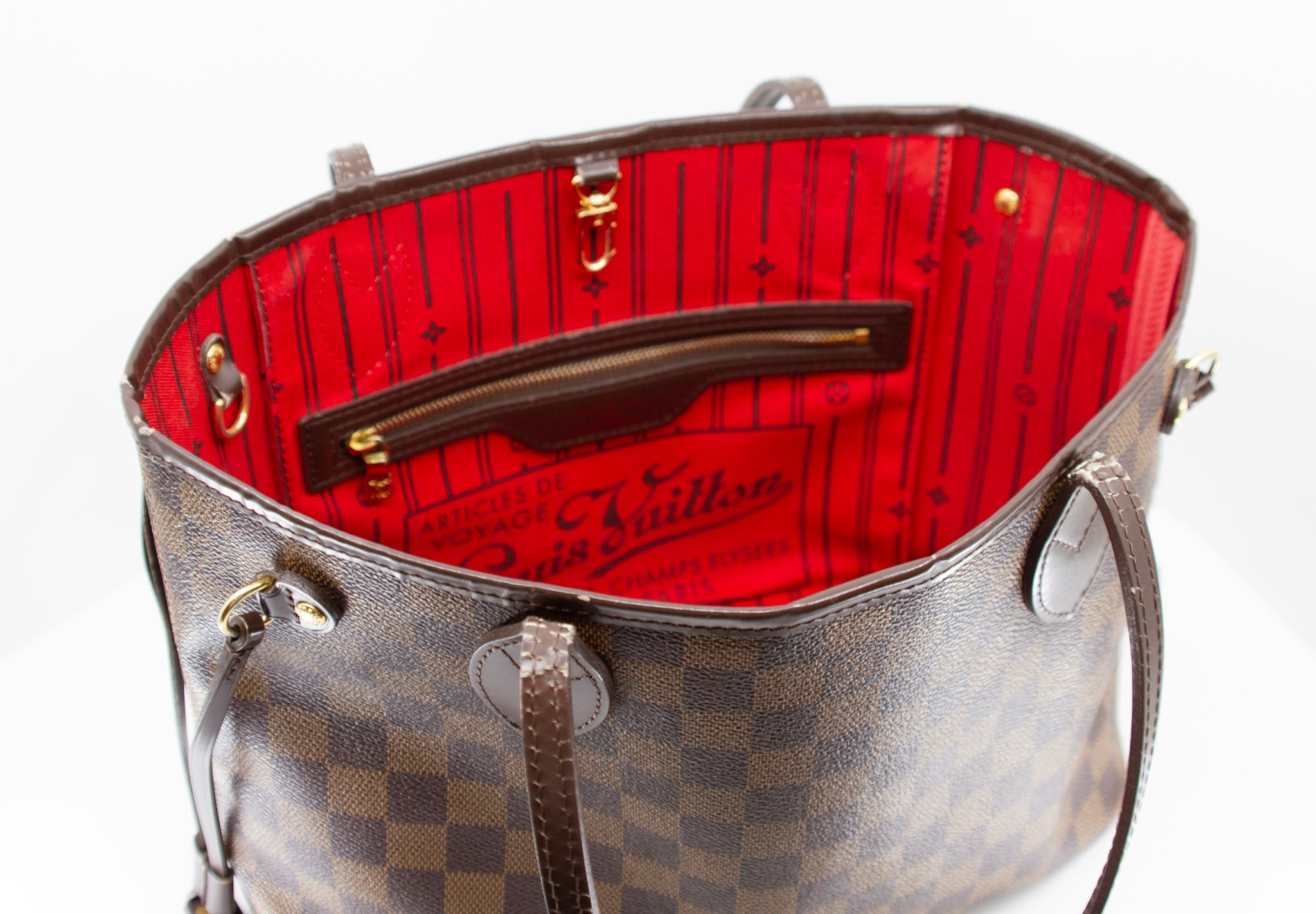 LOUIS VUITTON DAMIER EBENE NEVERFULL MM