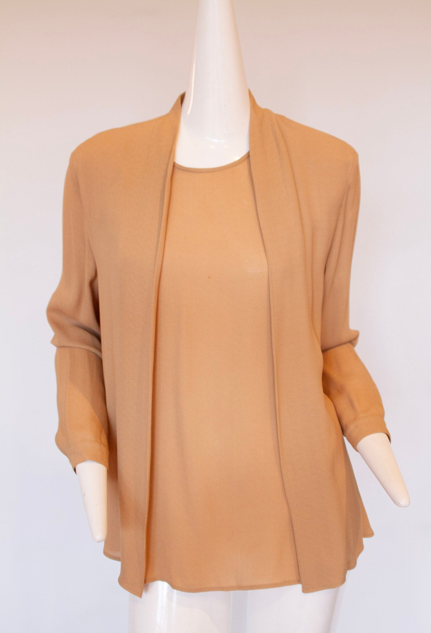 Giorgio Armani Collezioni Cream Silk Blouse