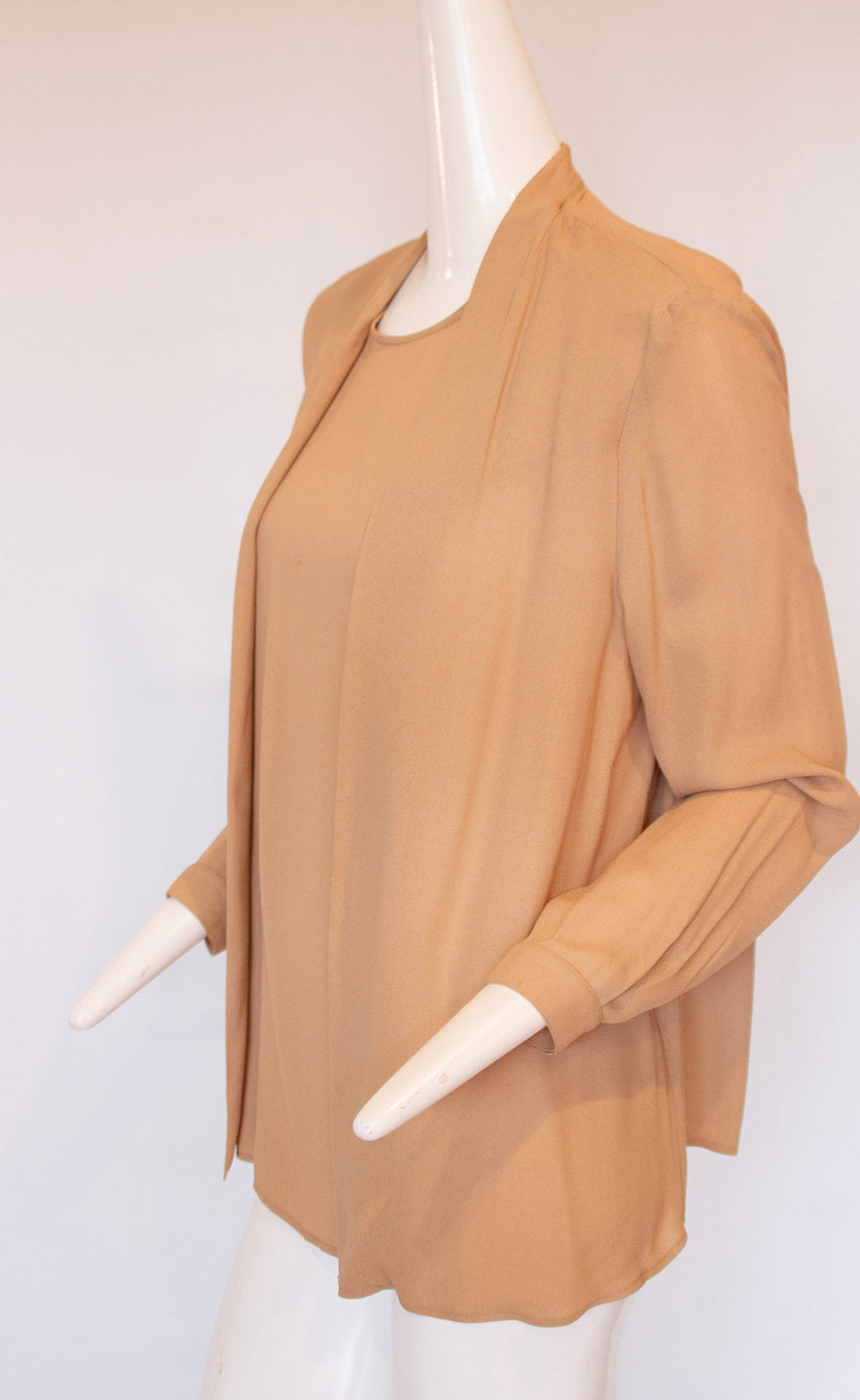 Giorgio Armani Collezioni Cream Silk Blouse