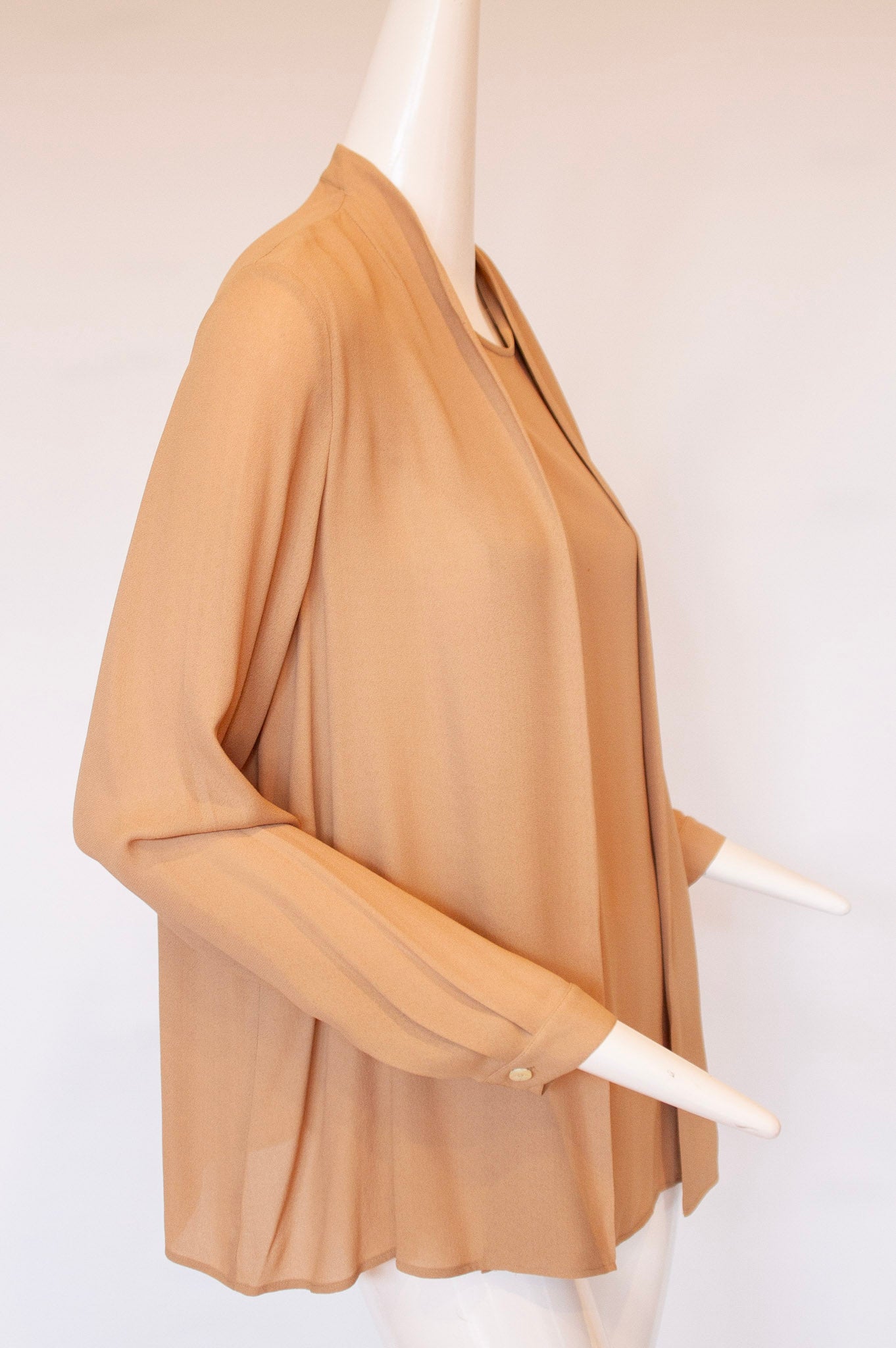 Giorgio Armani Collezioni Cream Silk Blouse