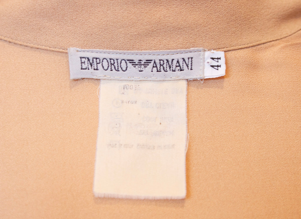 Giorgio Armani Collezioni Cream Silk Blouse