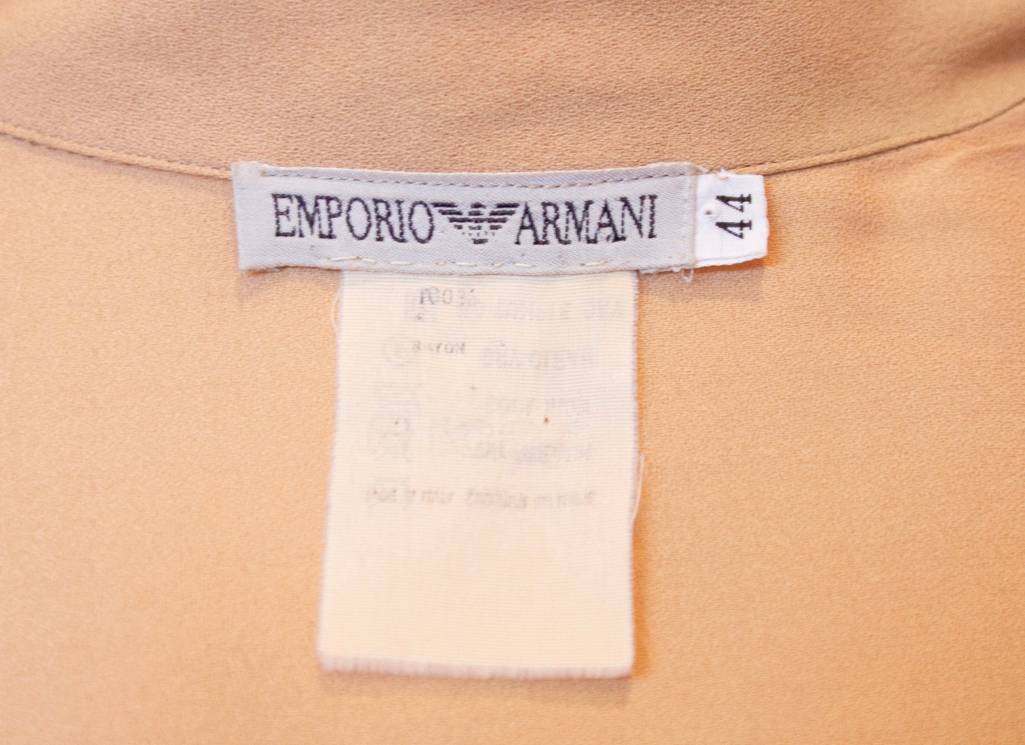 Giorgio Armani Collezioni Cream Silk Blouse