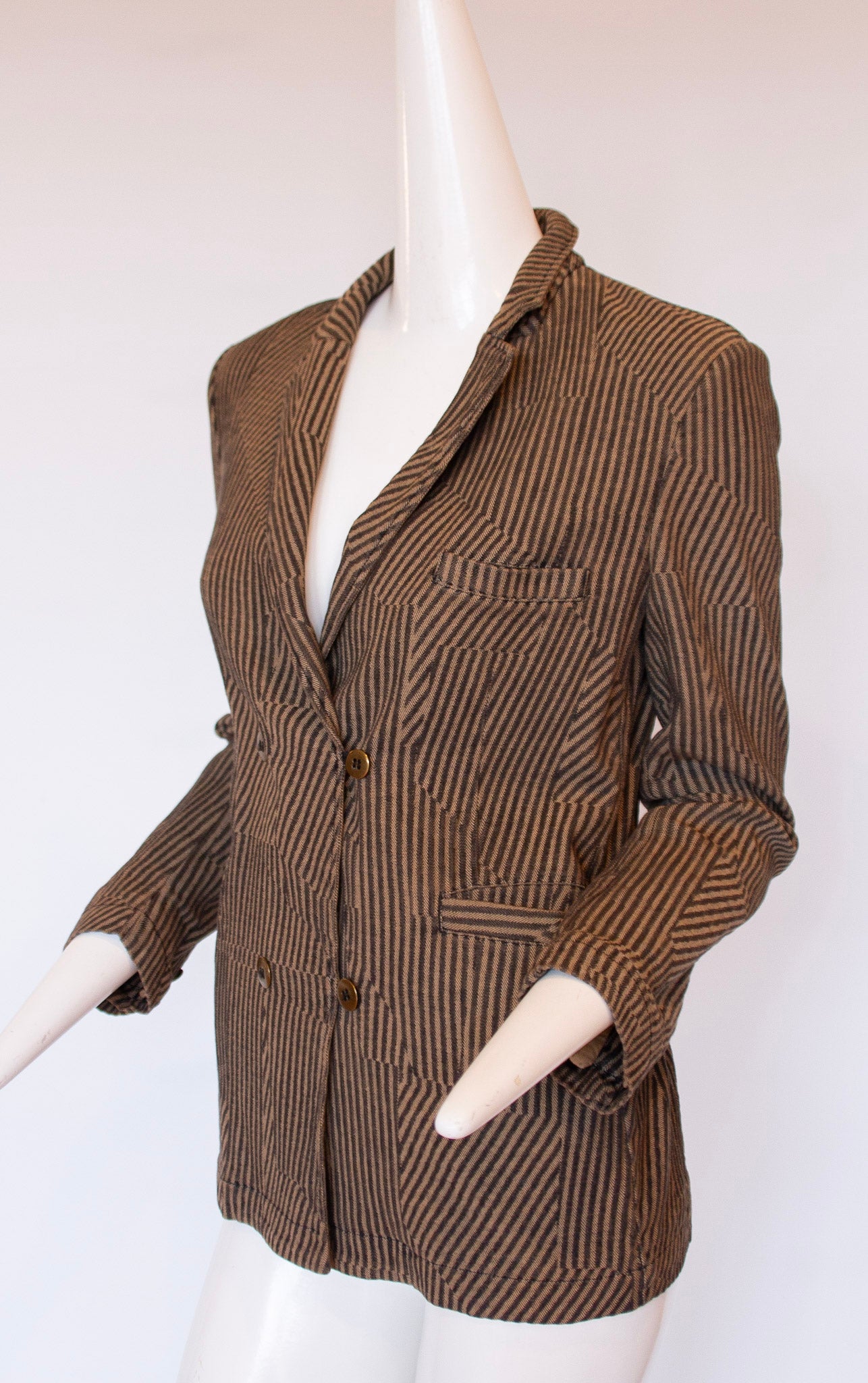 MAISON MARGIELA Cotton Striped Sports Coat
