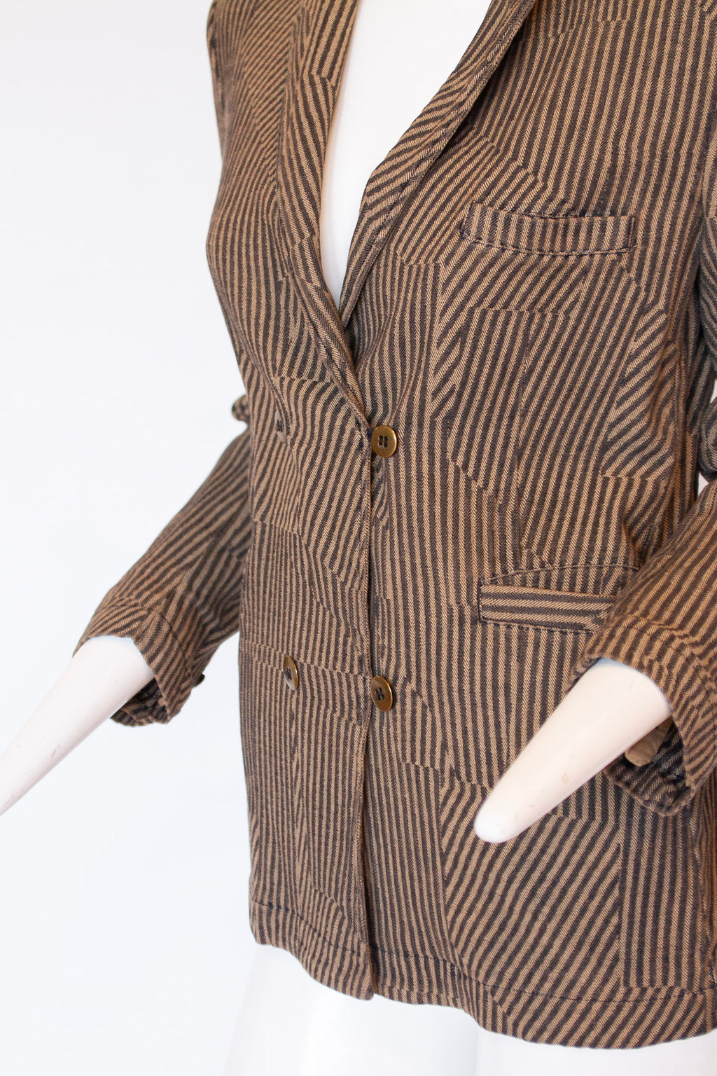 MAISON MARGIELA Cotton Striped Sports Coat