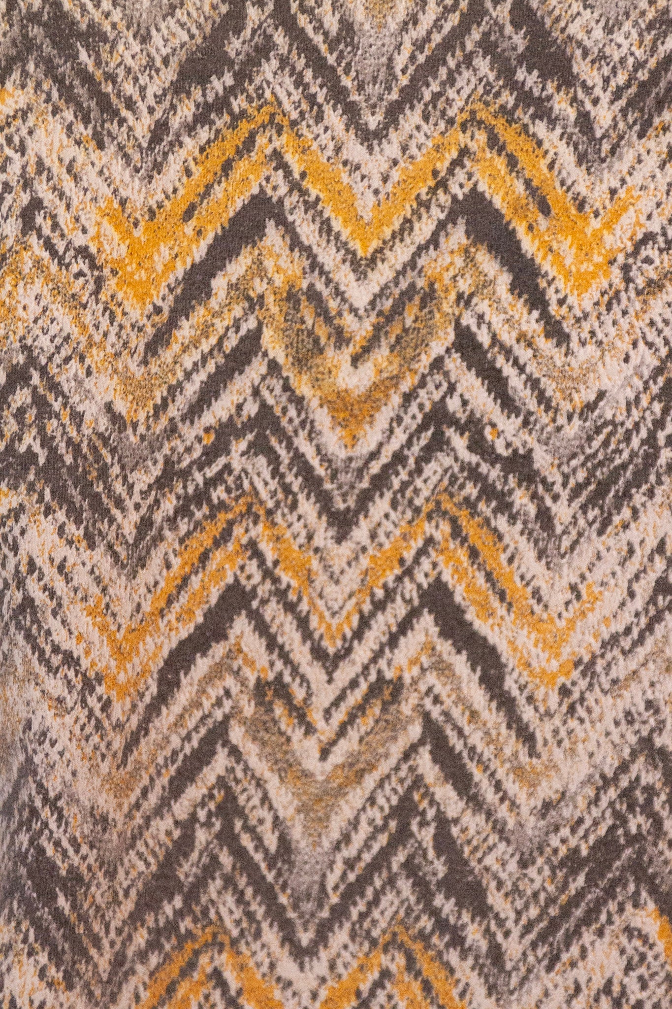 MISSONI Orange and Grey Zig-Zag Pattern T-Shirt