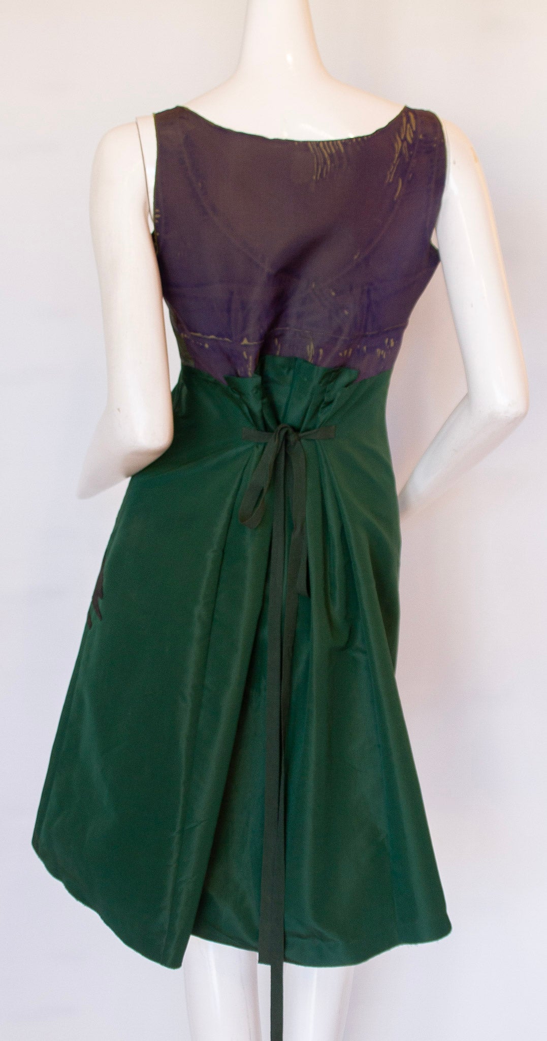 PRADA Spring 2005 Ready-to-Wear Silk Peacock Dress