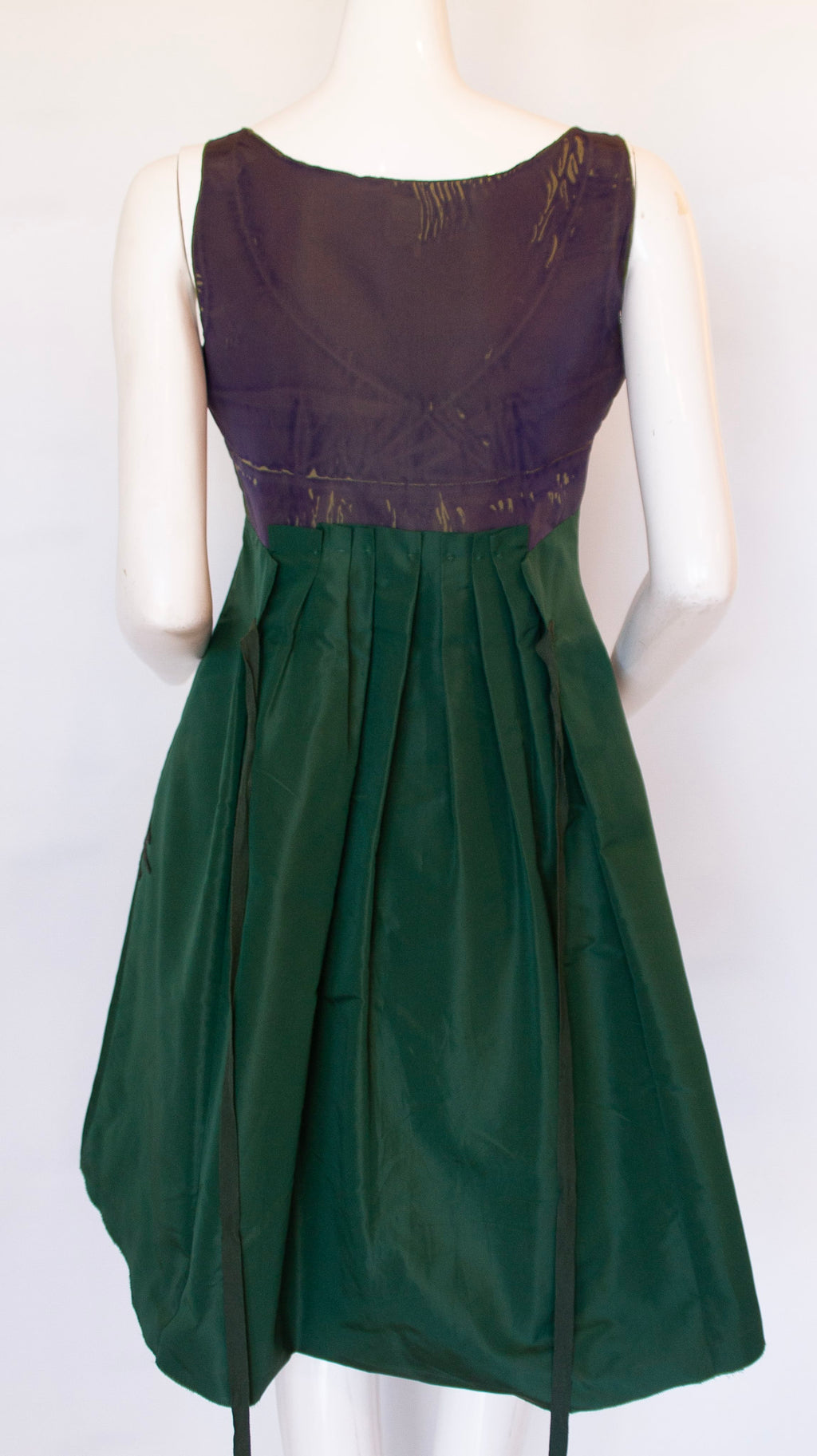 PRADA Spring 2005 Ready-to-Wear Silk Peacock Dress