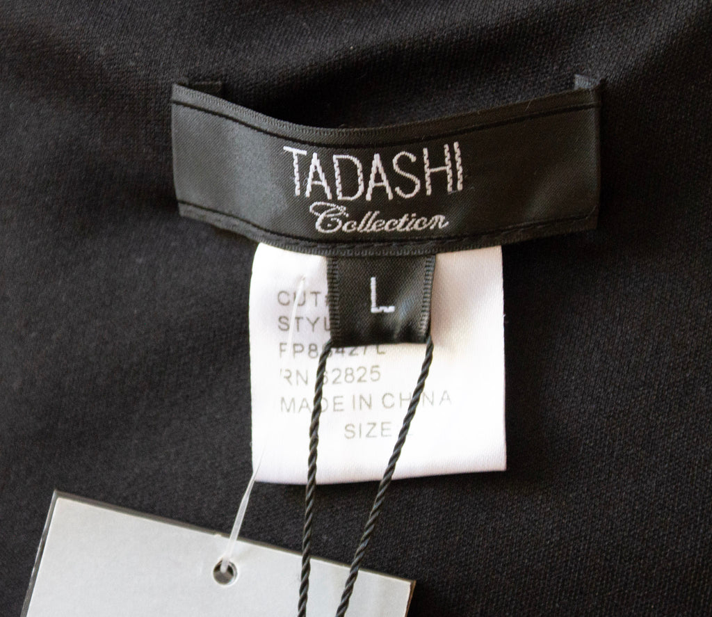 TADASHI Collection NWT 1990s Vintage Black Evening Dress