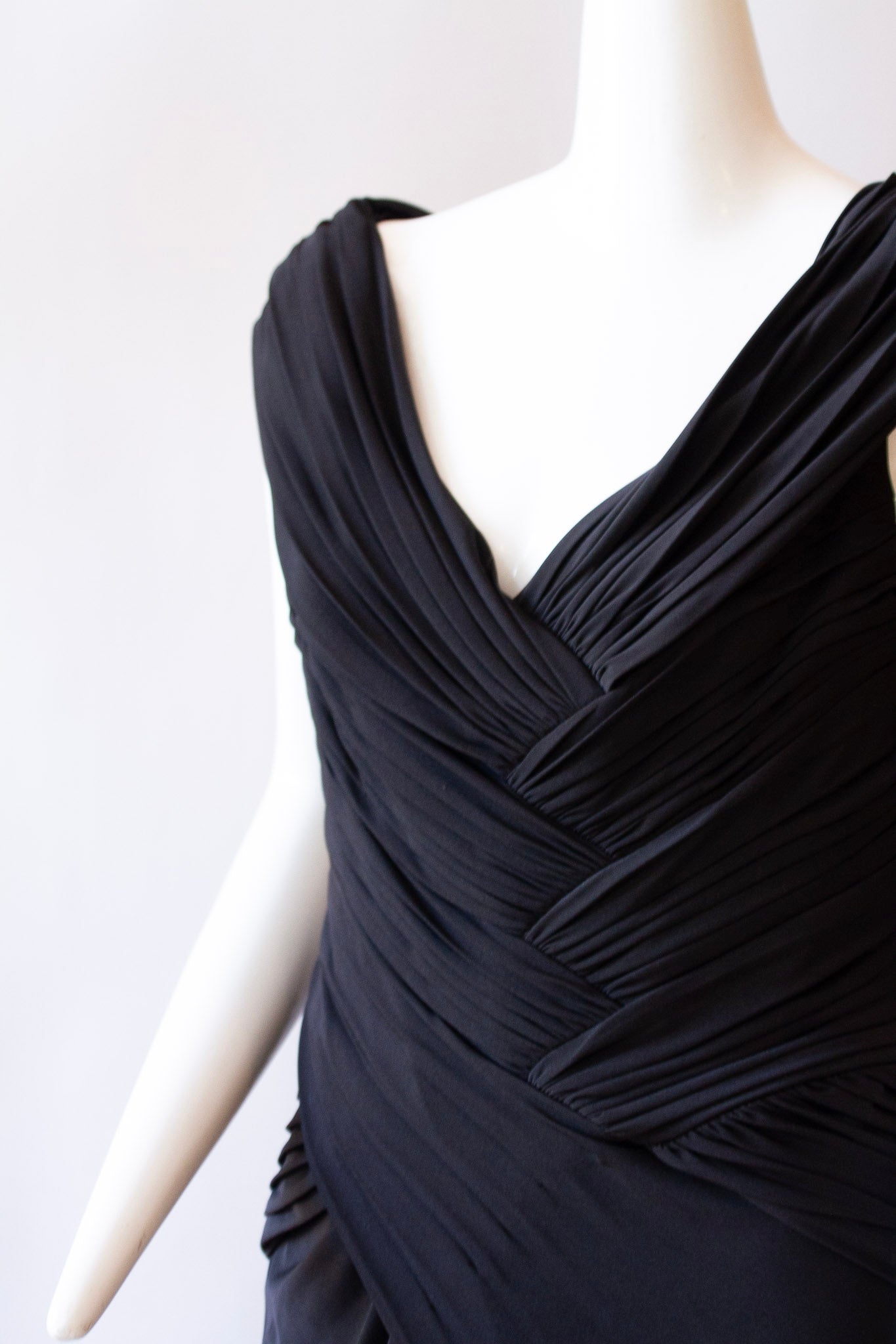 TADASHI Collection NWT 1990s Vintage Black Evening Dress