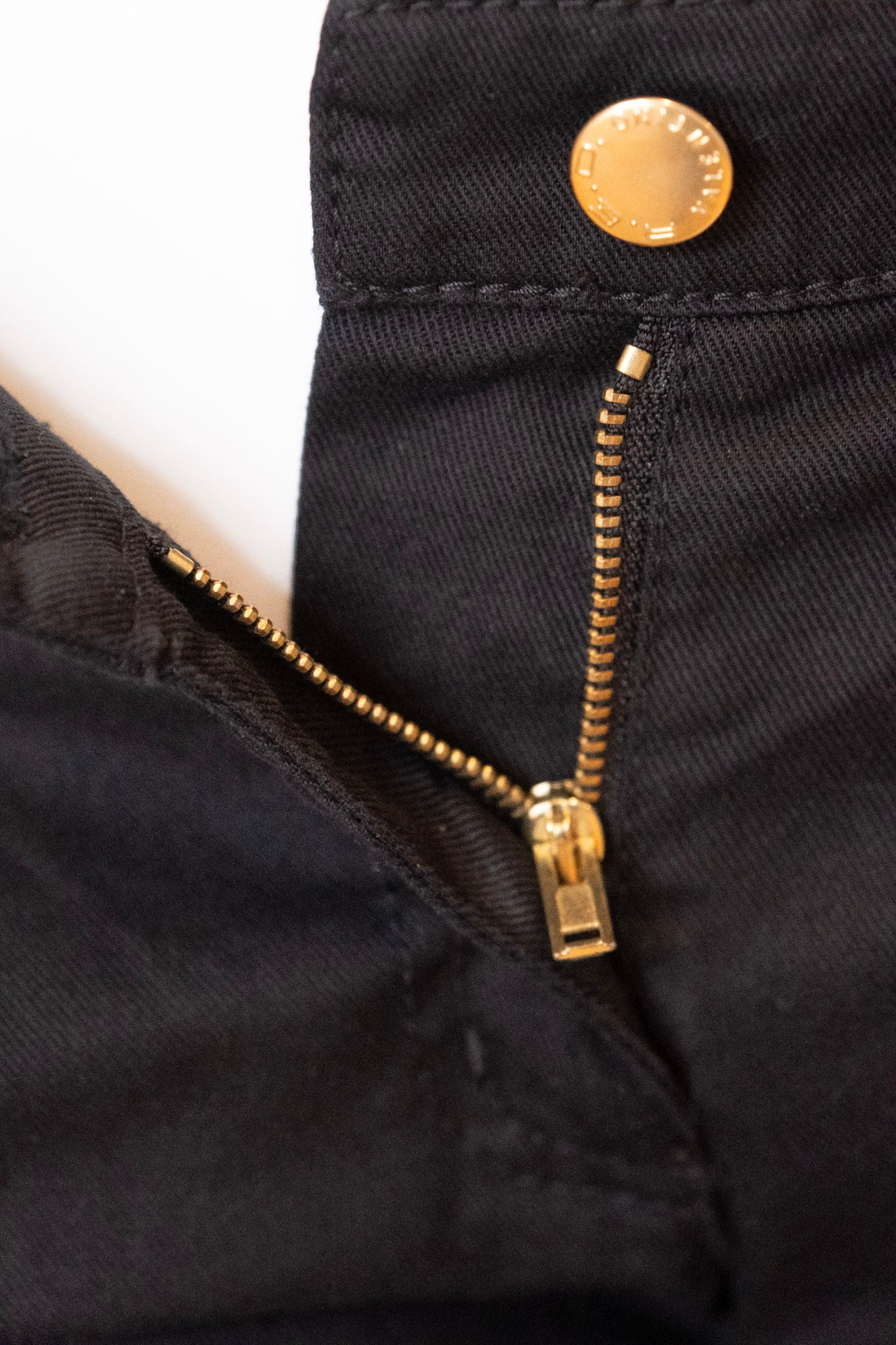 VALENTINO RED Long Black Jean Shorts with 'V' Decals