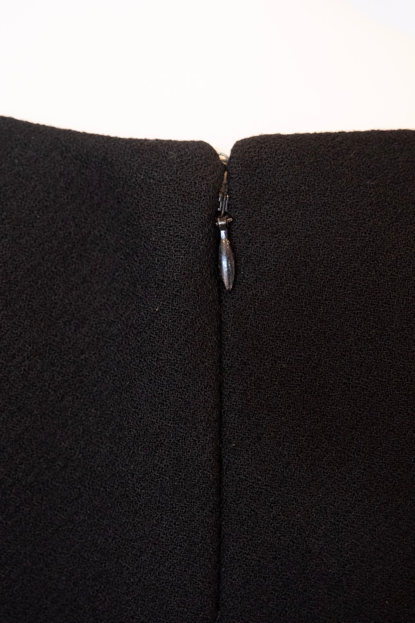 DOLCE & GABBANA Made in Italy 3/4 Sleeve Scoop Neck Knee Length Black Dress