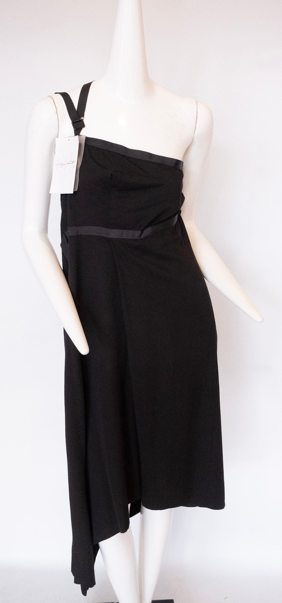 YOHJI YAMAMOTO Asymmetrical Black One Shoulder Dress and Skirt Combinations
