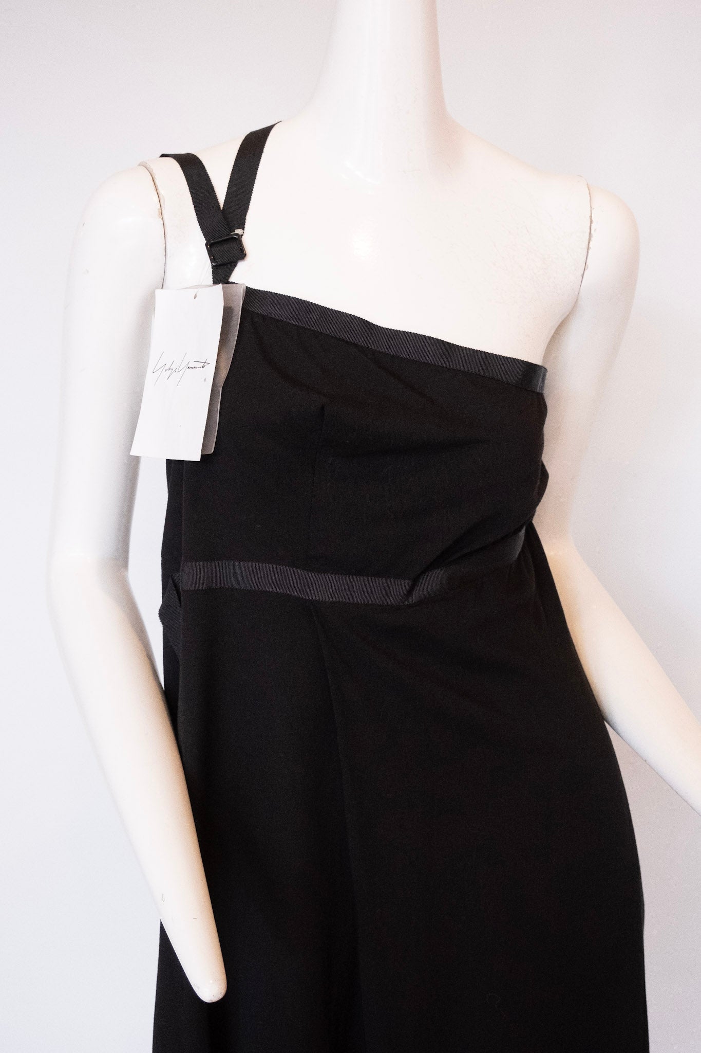 YOHJI YAMAMOTO Asymmetrical Black One Shoulder Dress and Skirt Combinations