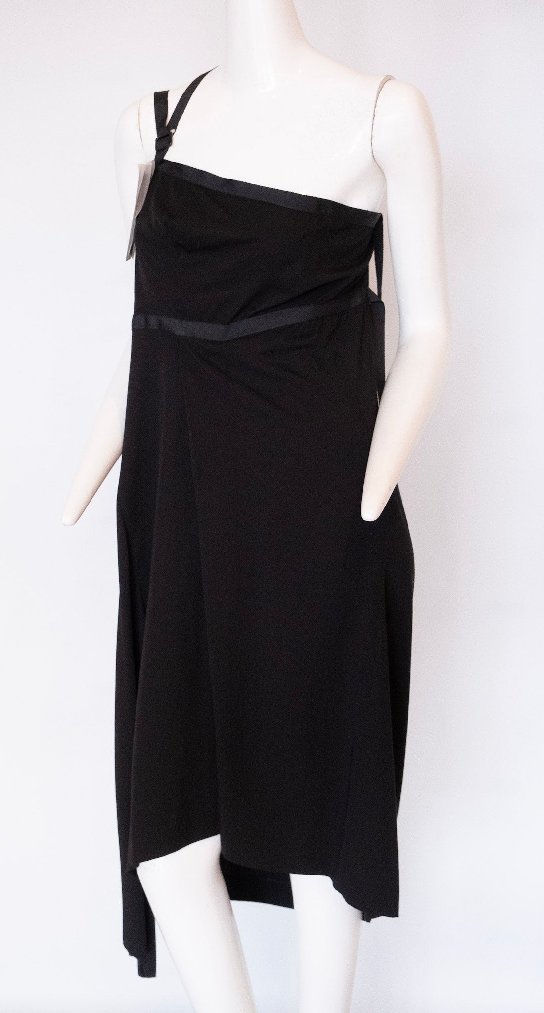 YOHJI YAMAMOTO Asymmetrical Black One Shoulder Dress and Skirt Combinations