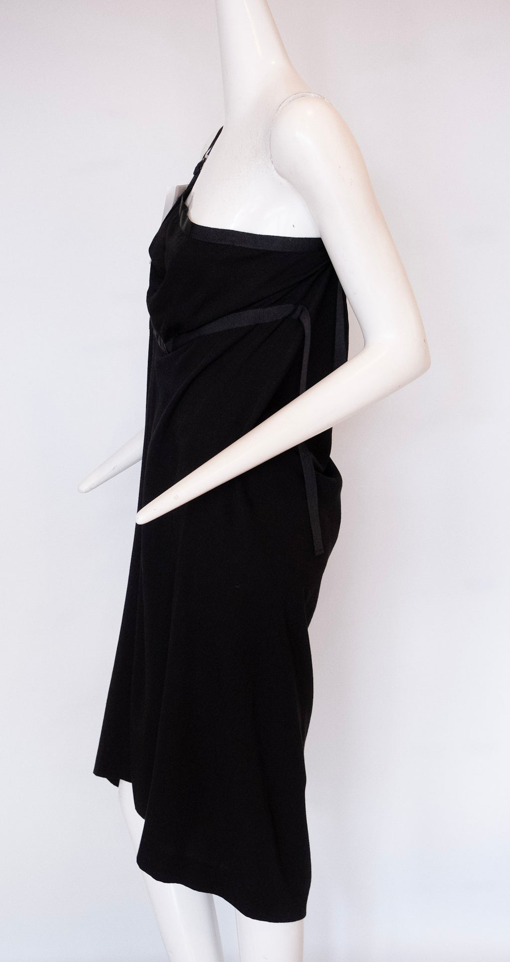 YOHJI YAMAMOTO Asymmetrical Black One Shoulder Dress and Skirt Combinations