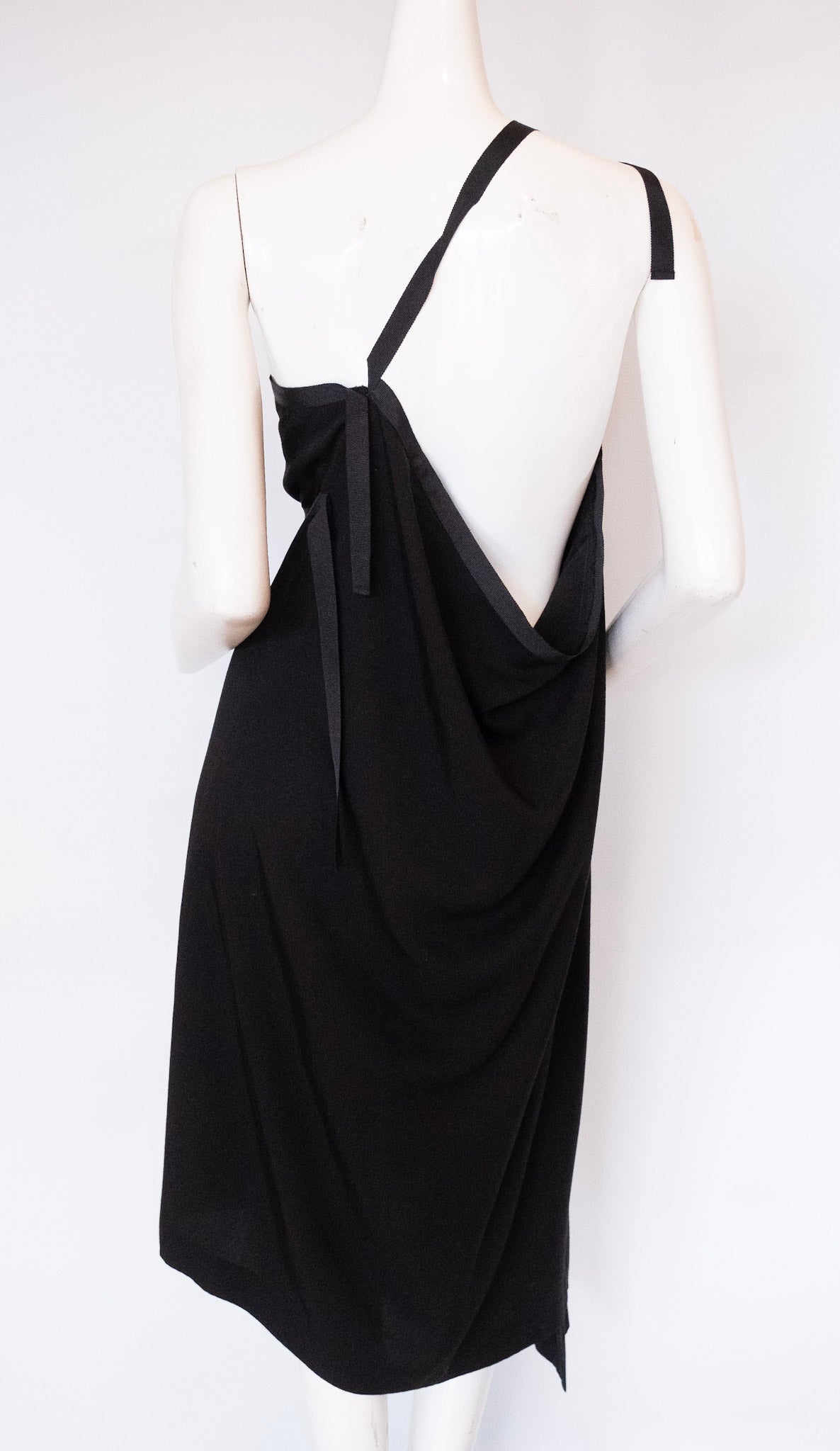 YOHJI YAMAMOTO Asymmetrical Black One Shoulder Dress and Skirt Combinations