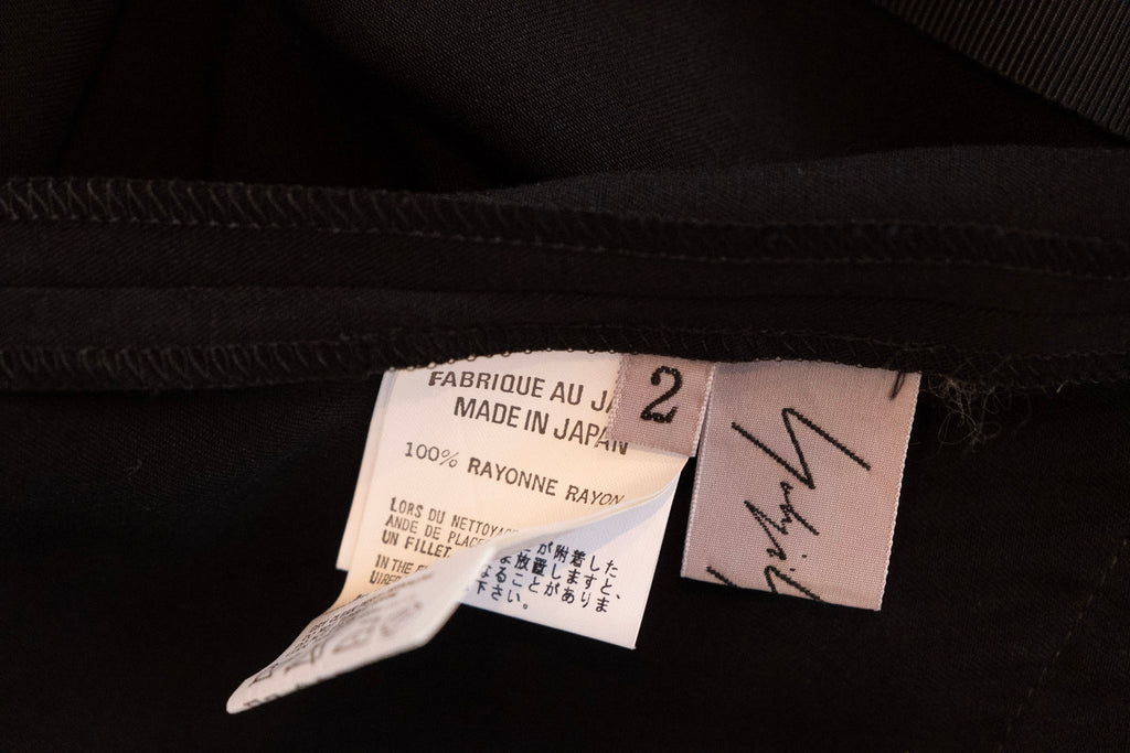 YOHJI YAMAMOTO Asymmetrical Black One Shoulder Dress and Skirt Combinations