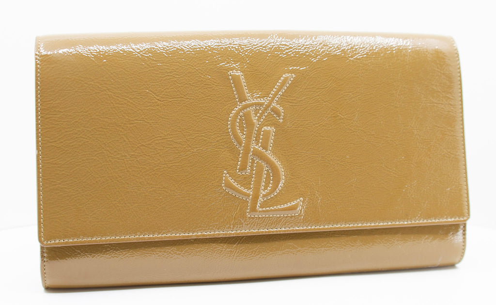 YVES SAINT LAURENT Belle de Jour Patent Leather Clutch