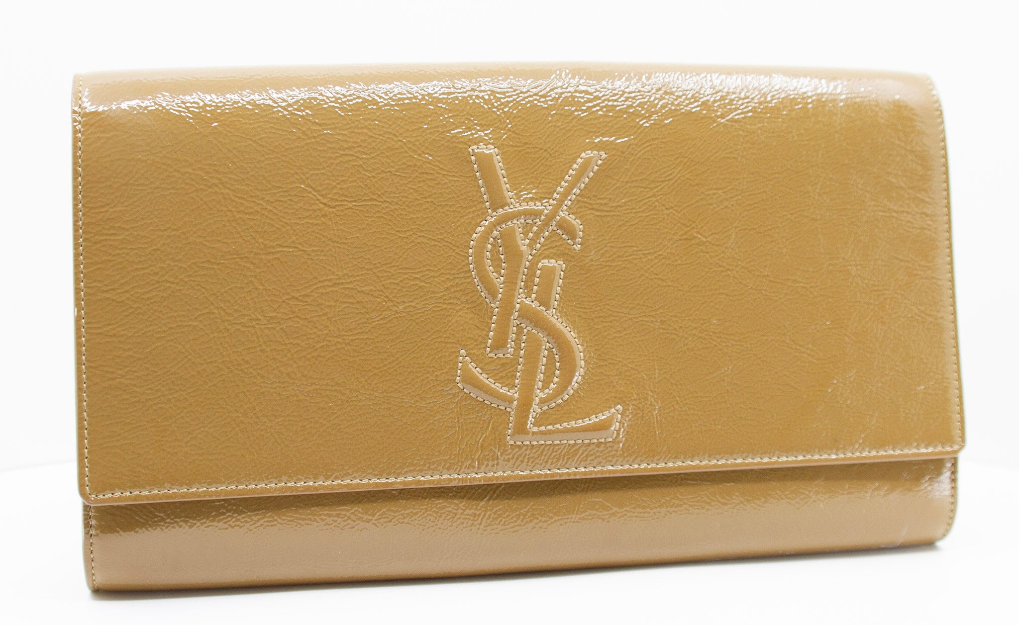 YVES SAINT LAURENT Belle de Jour Patent Leather Clutch