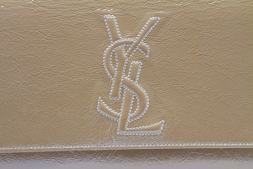 YVES SAINT LAURENT Belle de Jour Patent Leather Clutch