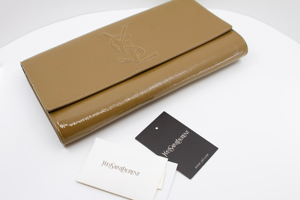 YVES SAINT LAURENT Belle de Jour Patent Leather Clutch