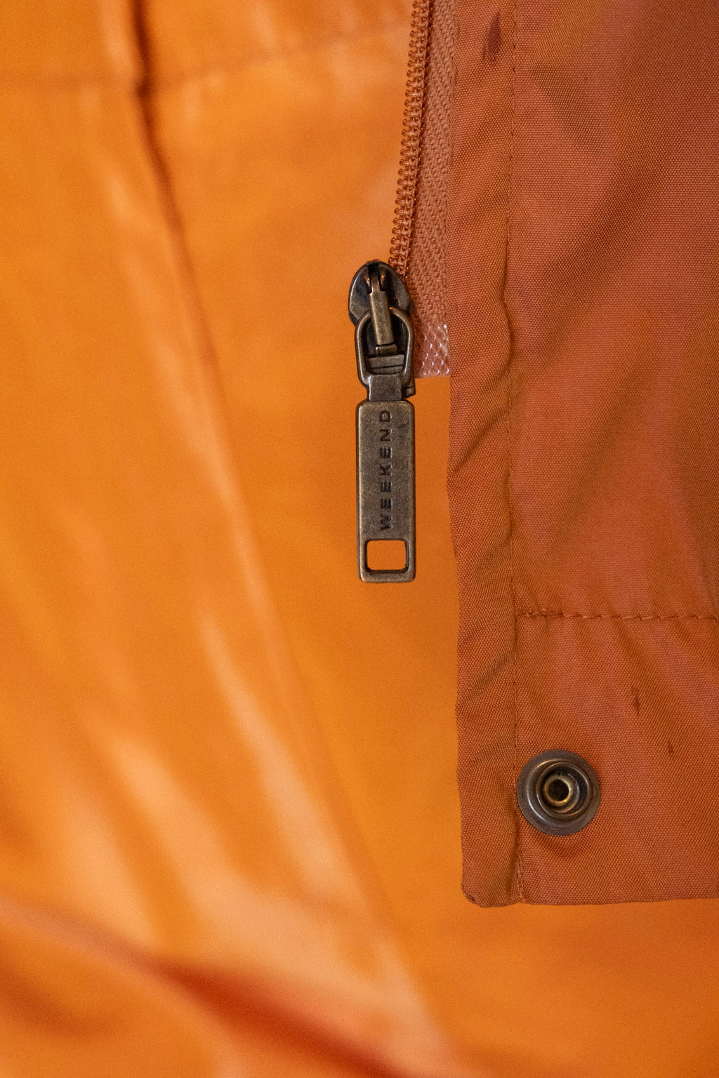 MAX MARA Orange Silk Pant, Shirt and Jacket Ensemble