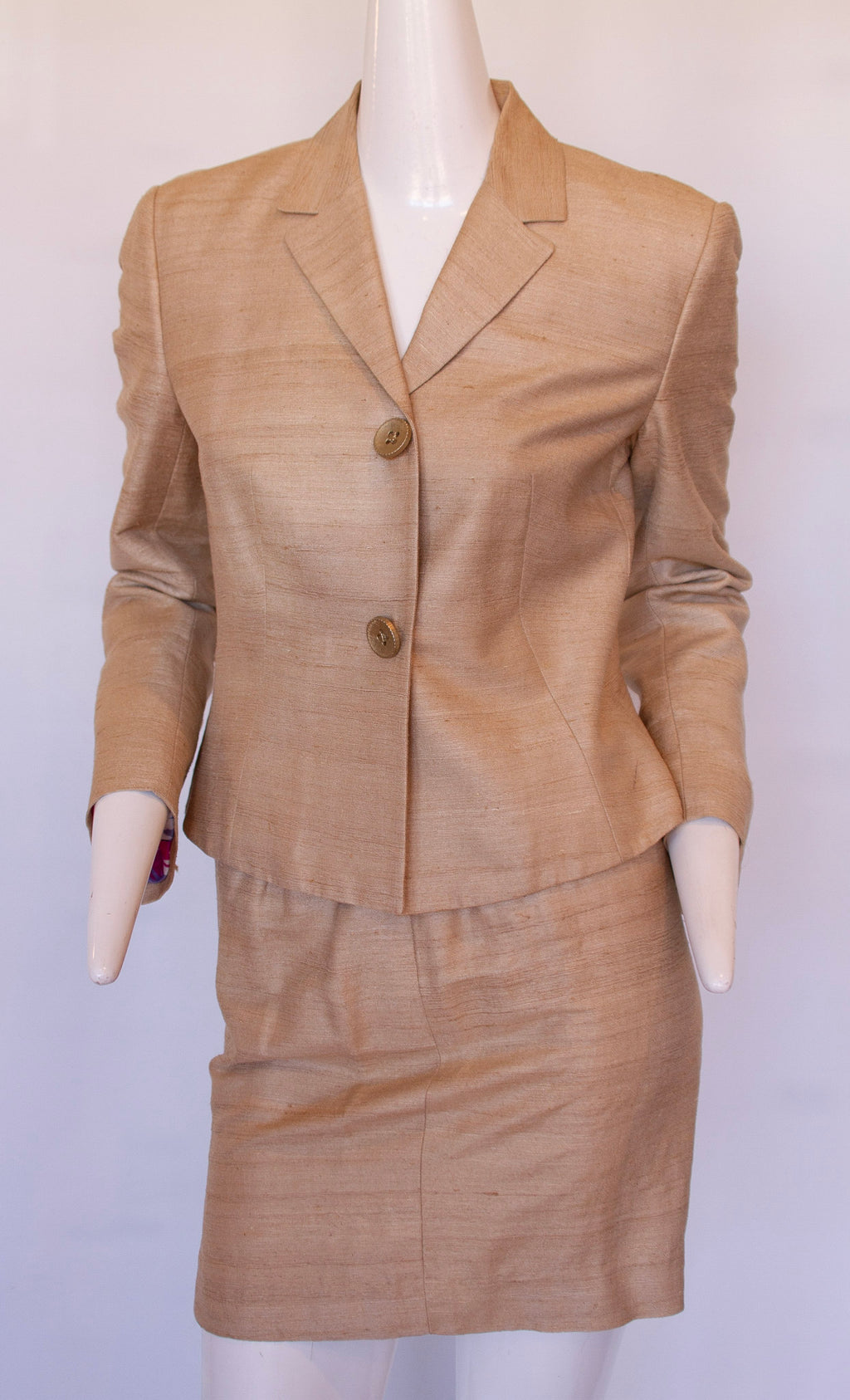 DOLCE & GABBANA, 100% silk suit, from the personal collection of the Hollywood Golden Era, Actress Terry Moore
