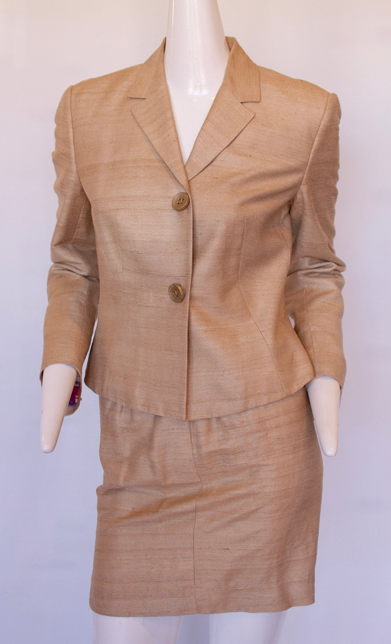 DOLCE & GABBANA, 100% silk suit, from the personal collection of the Hollywood Golden Era, Actress Terry Moore