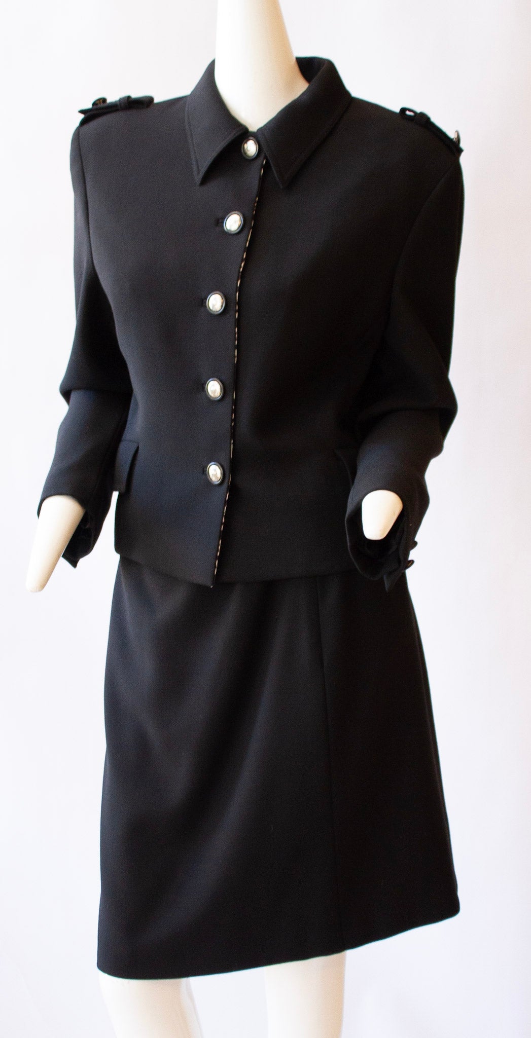 GIANNI VERSACE Blazer and Skirt Ensemble