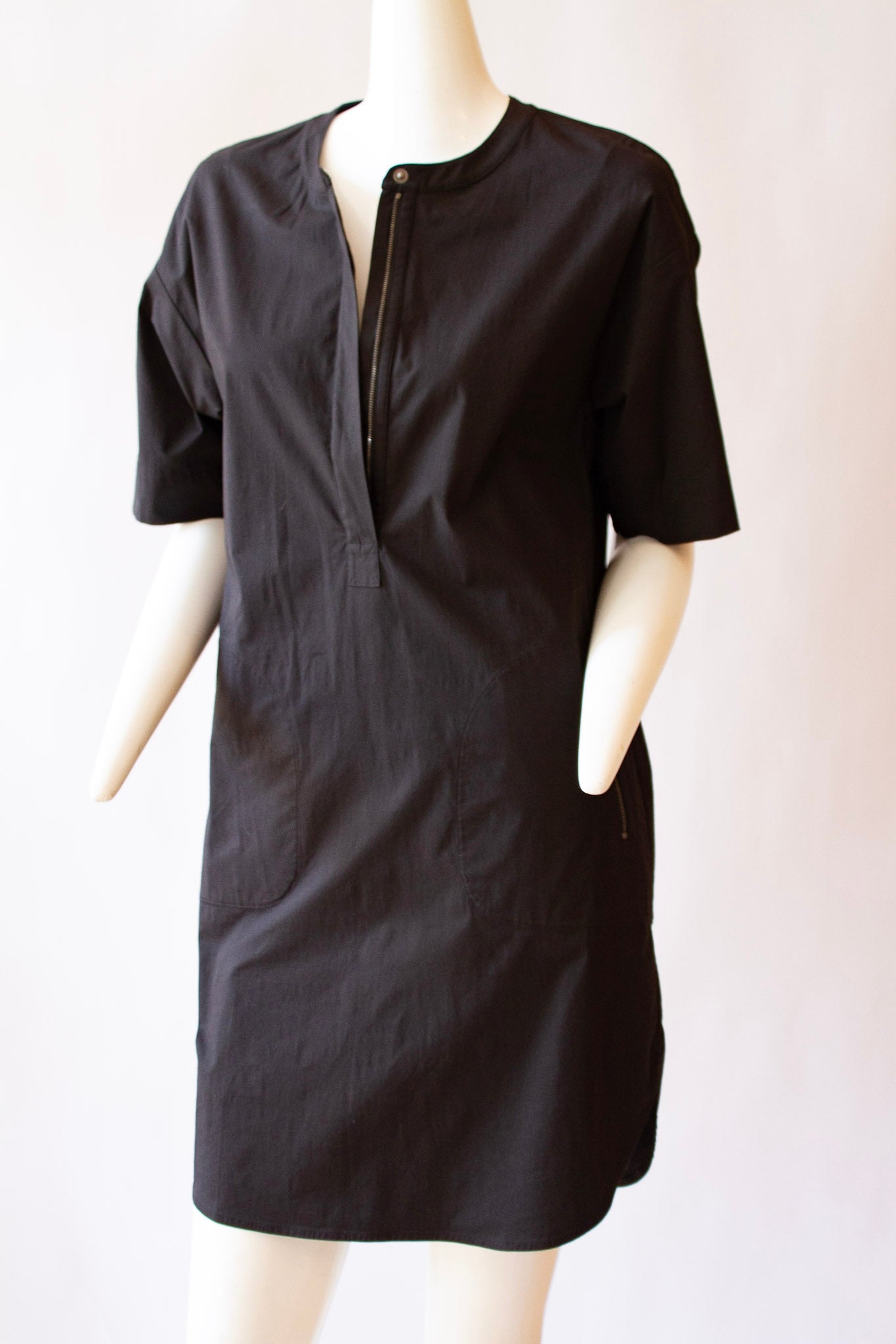 THEORY Box Style Black Dress