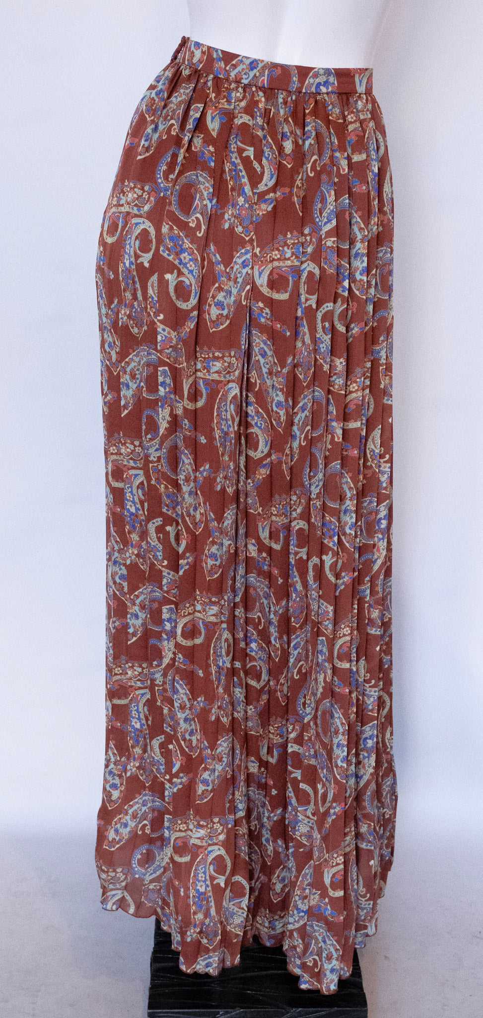 JOAQUIN PEREZ VALETTE Pleated Long Skirt