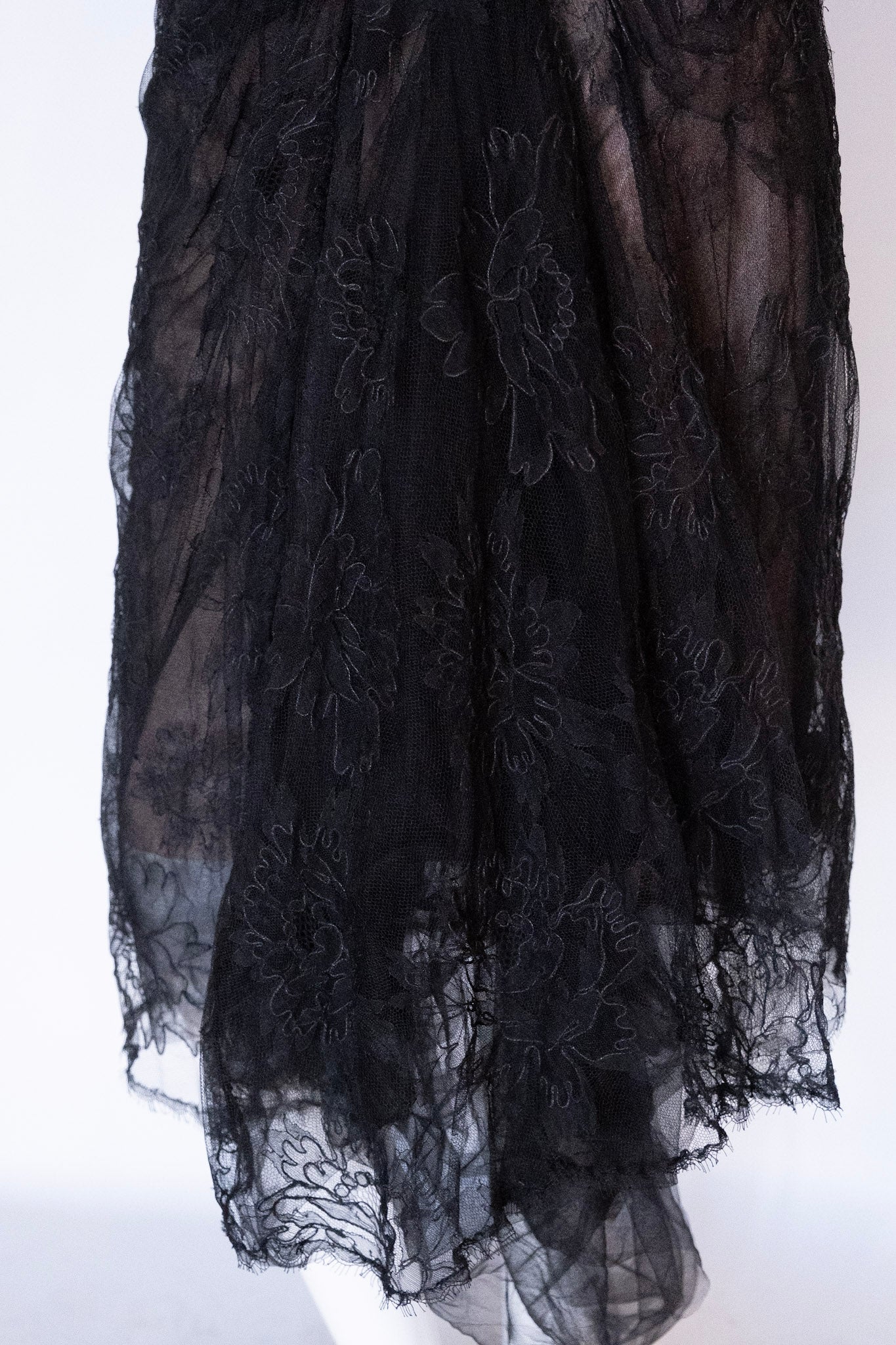 JOAQUIN PEREZ Black Lace Dress