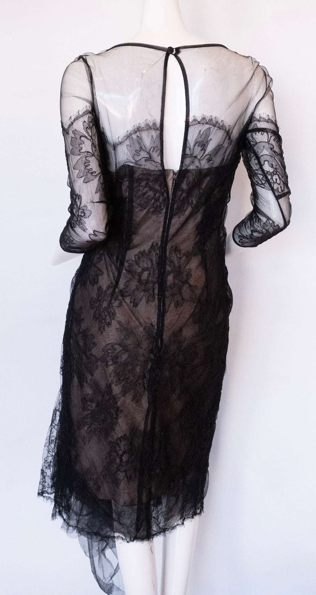JOAQUIN PEREZ Black Lace Dress