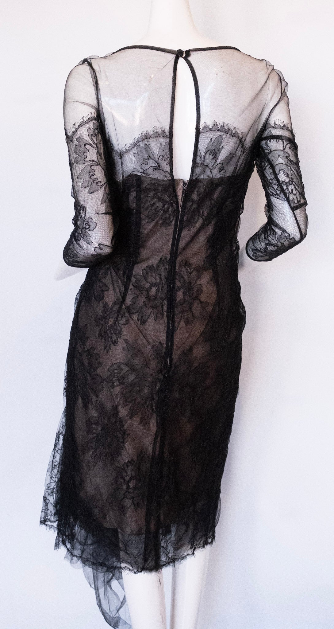 JOAQUIN PEREZ Black Lace Dress