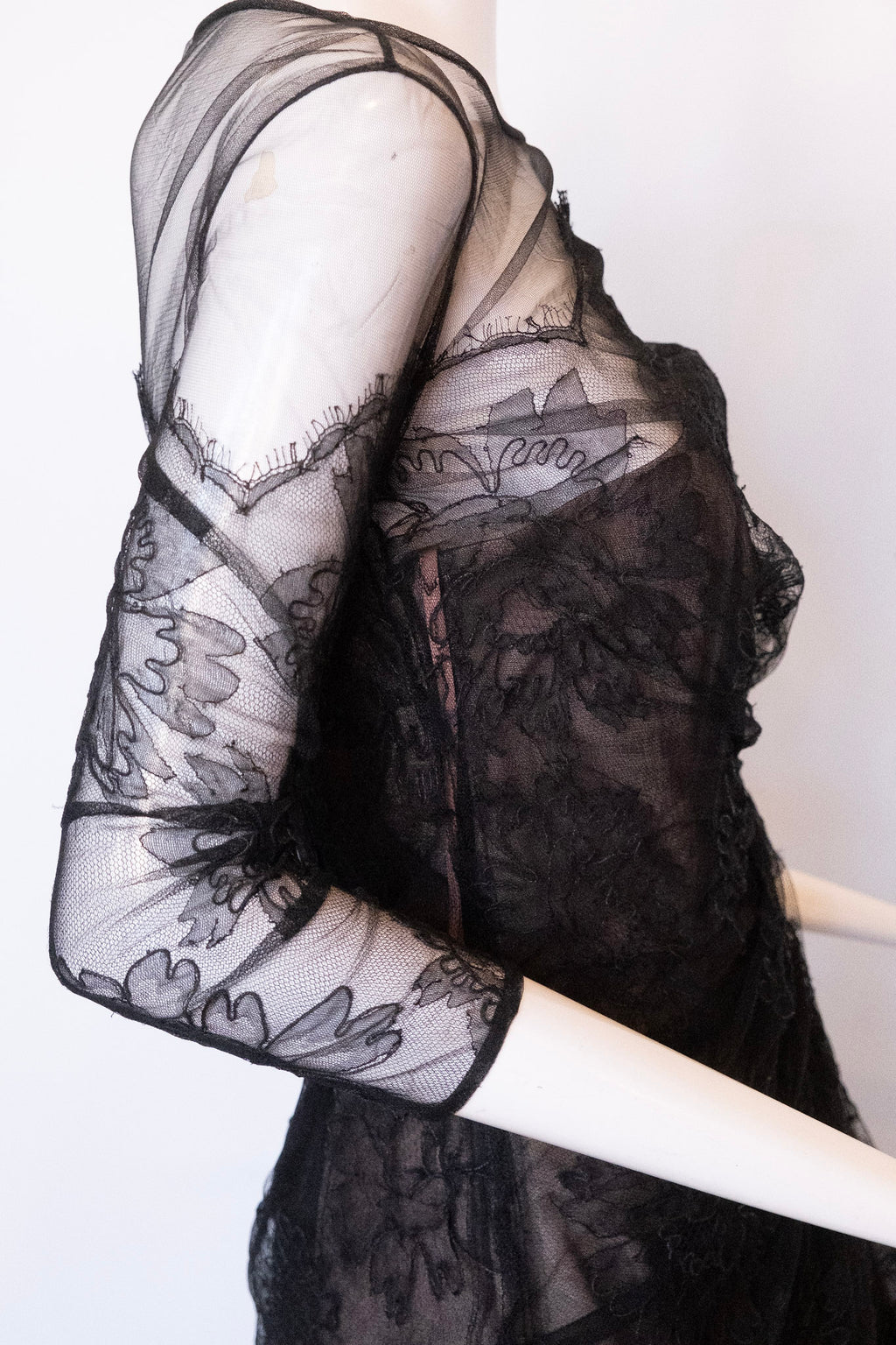 JOAQUIN PEREZ Black Lace Dress