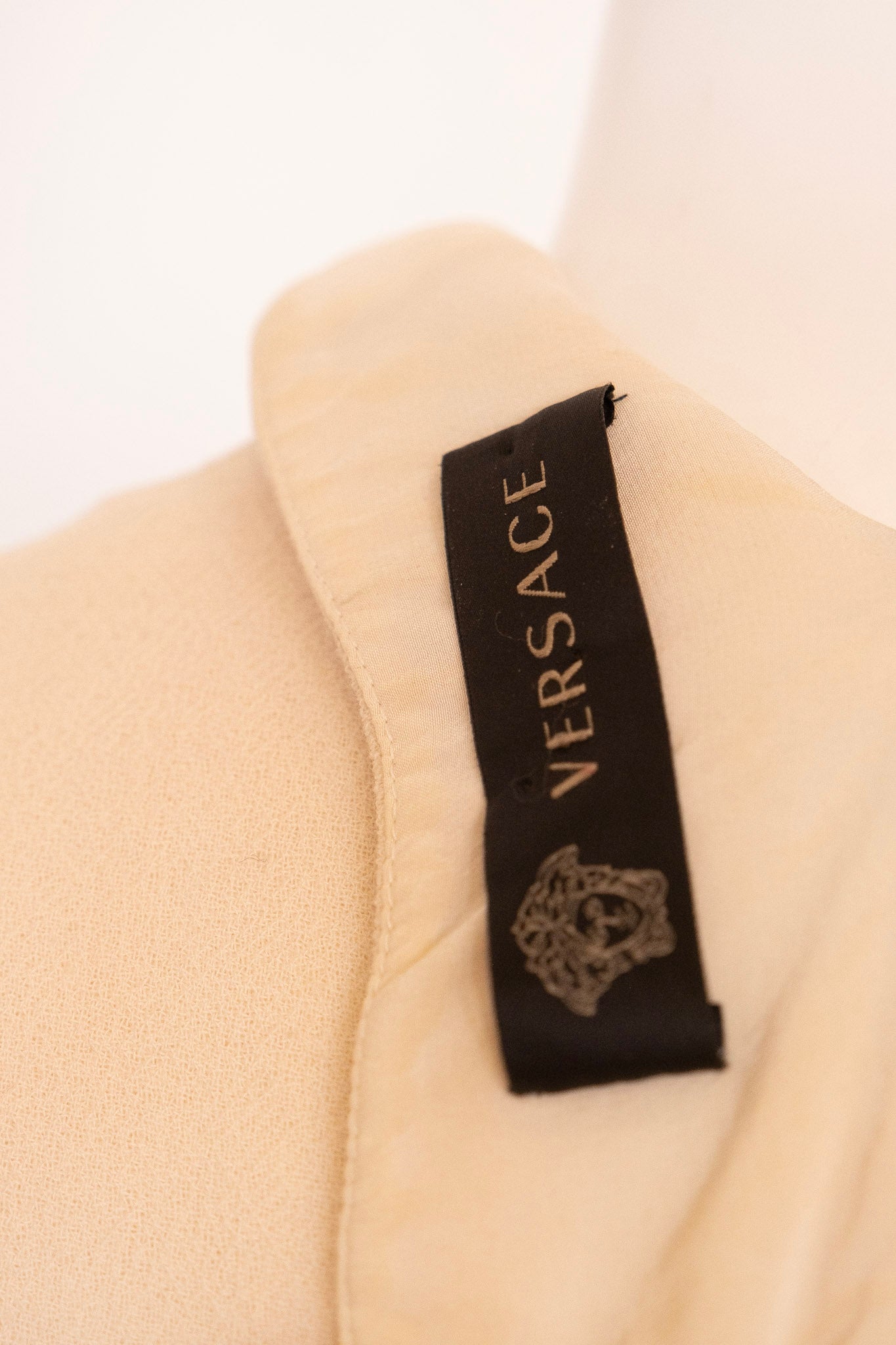 VERSACE tulip dress with gilded buttons, 2011