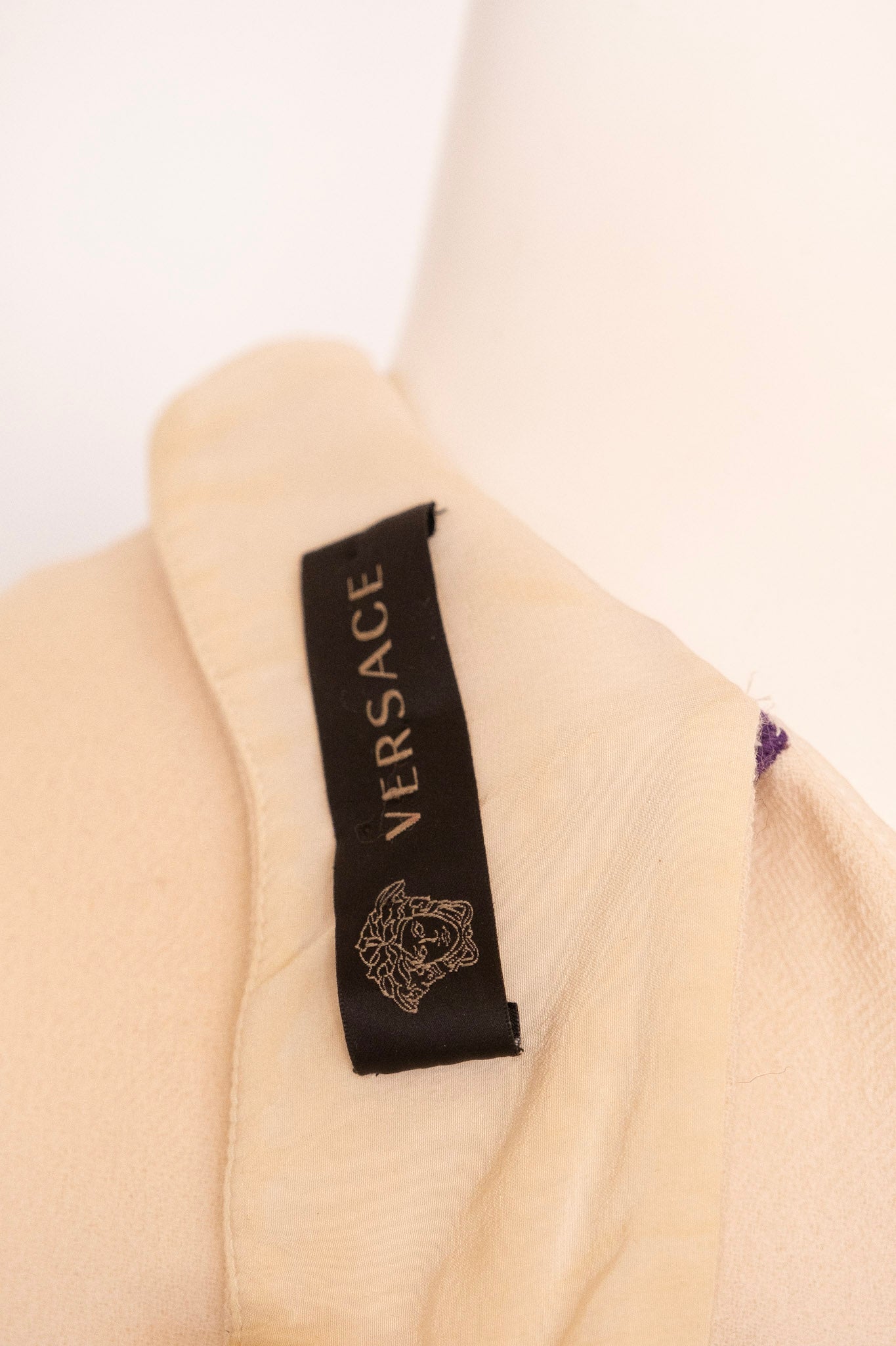 VERSACE tulip dress with gilded buttons, 2011