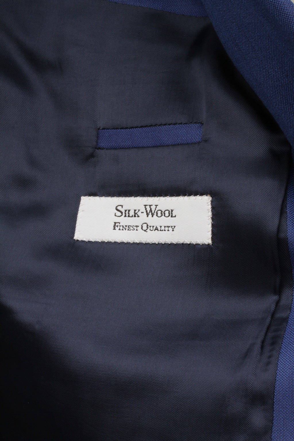 HUGO BOSS, Silk Wool, Cobalt Blue, Two-Button Blazer