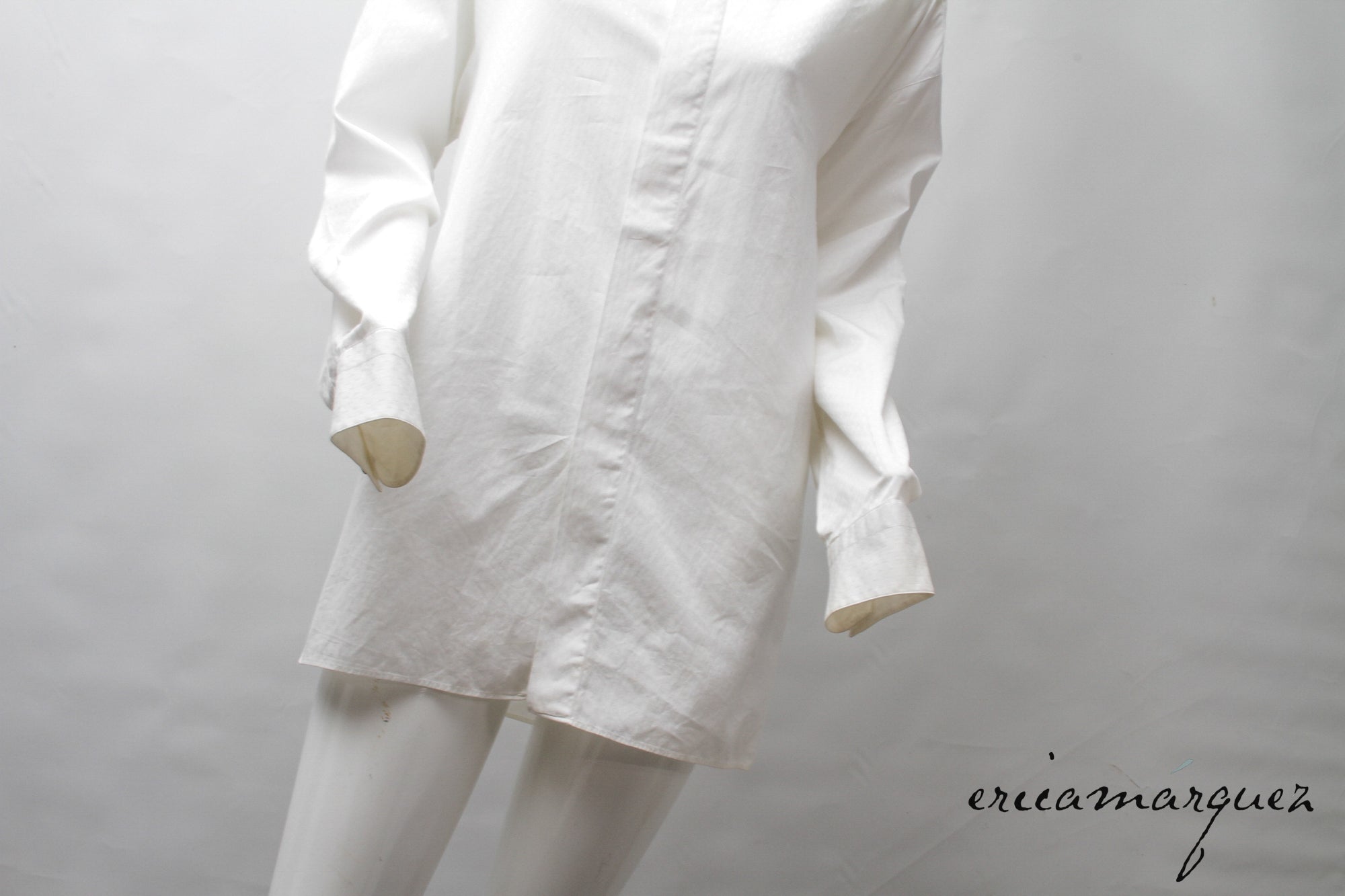 BYBLOS, Made In Italy, Mandarin Collar, Textured Design, Hidden Button, Long Sleeve Shirt