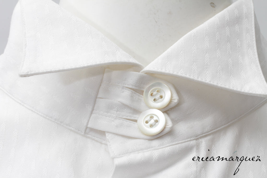 BYBLOS, Made In Italy, Mandarin Collar, Textured Design, Hidden Button, Long Sleeve Shirt