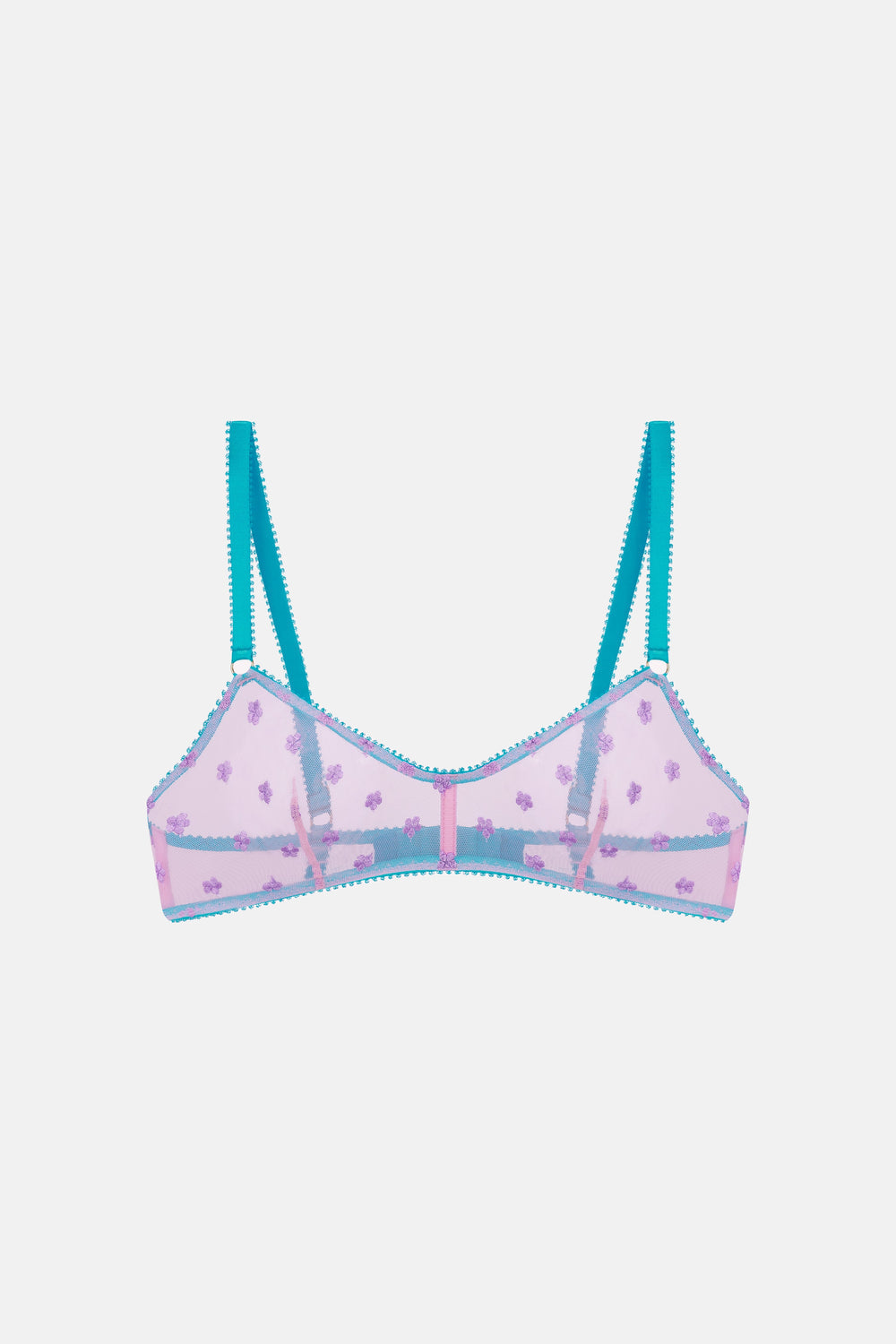 DORA LARSEN BETH EMBROIDERY BRALETTE