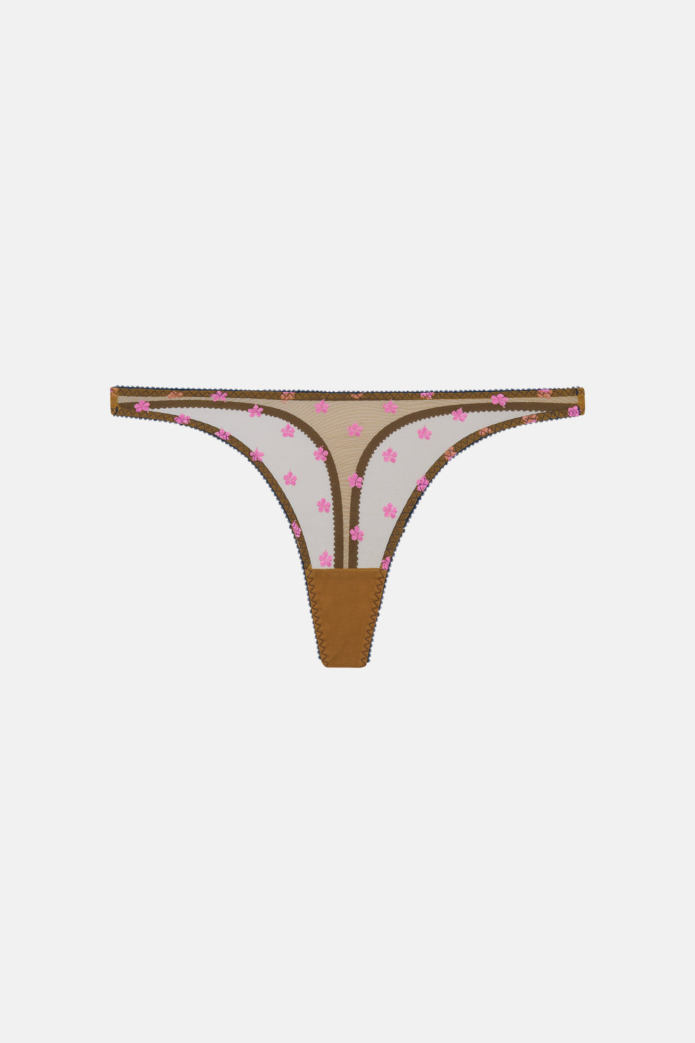 DORA LARSEN COLLETTE EMBROIDERY THONG