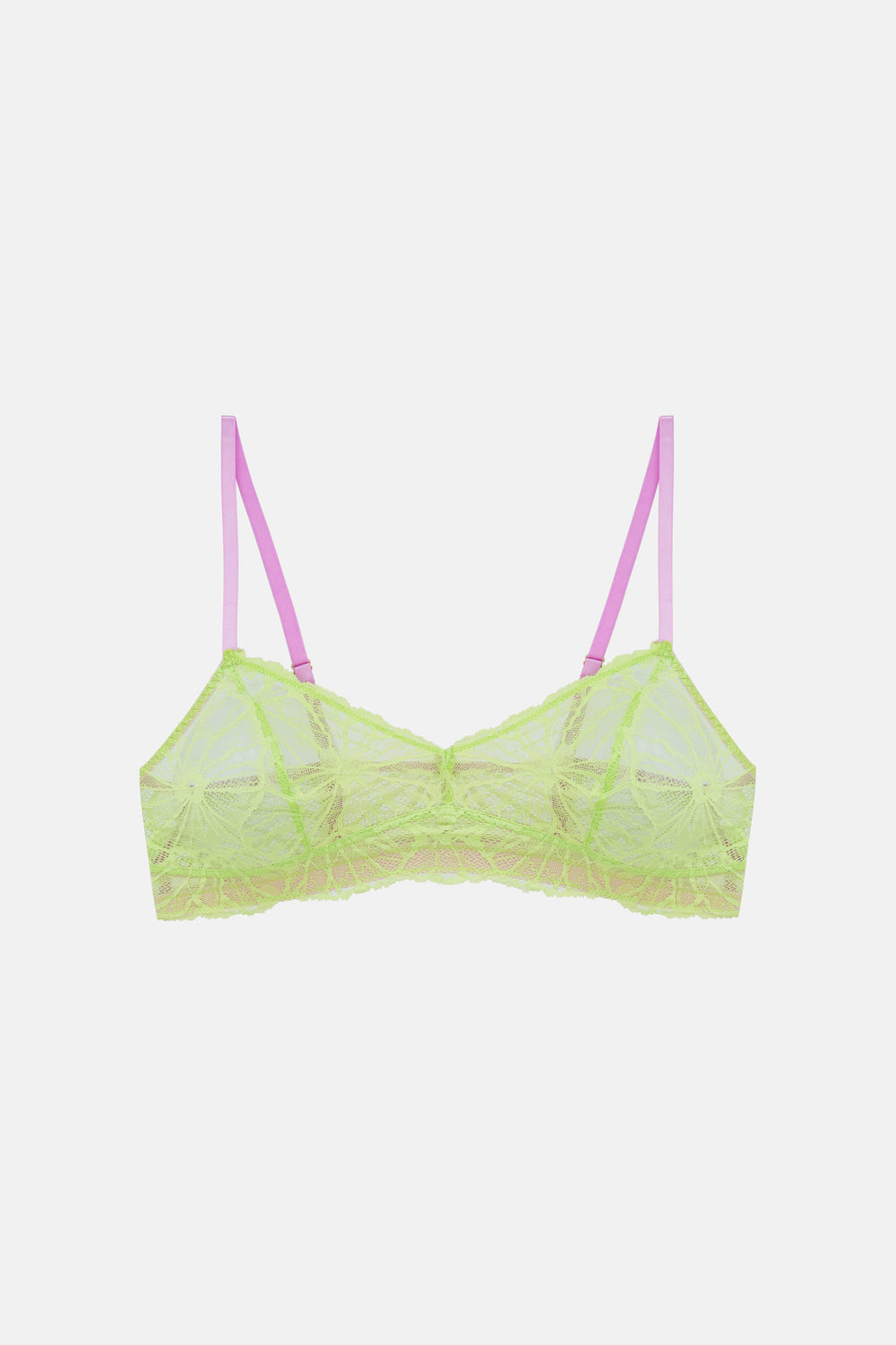 DORA LARSEN Effie Graphic Lace Bralette 36B/C