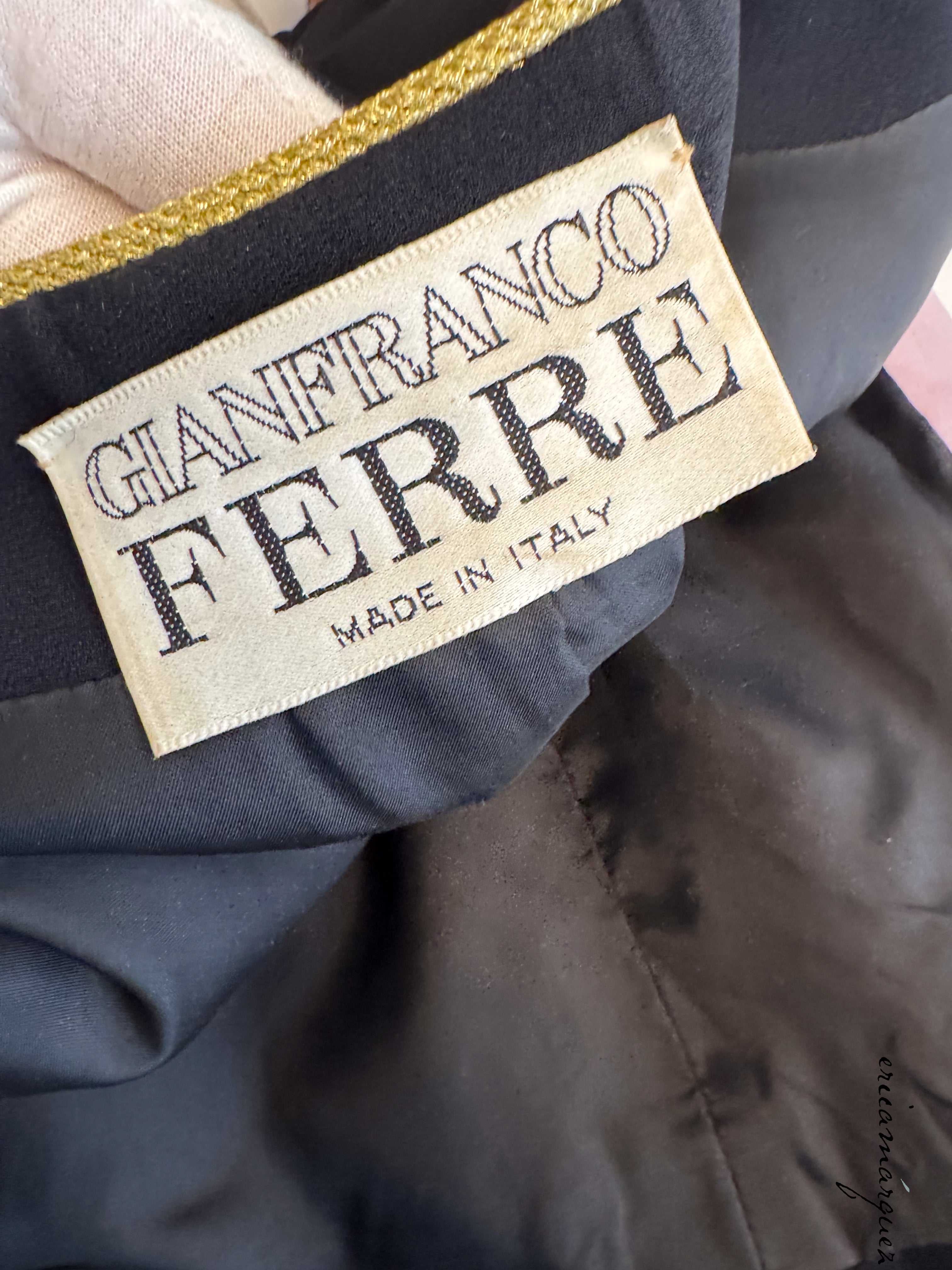 GIANFRANCO FERRE, Pink Organza Silk Vest Jacket with Gold-Tone Sequins and Sphere Zipper Pull