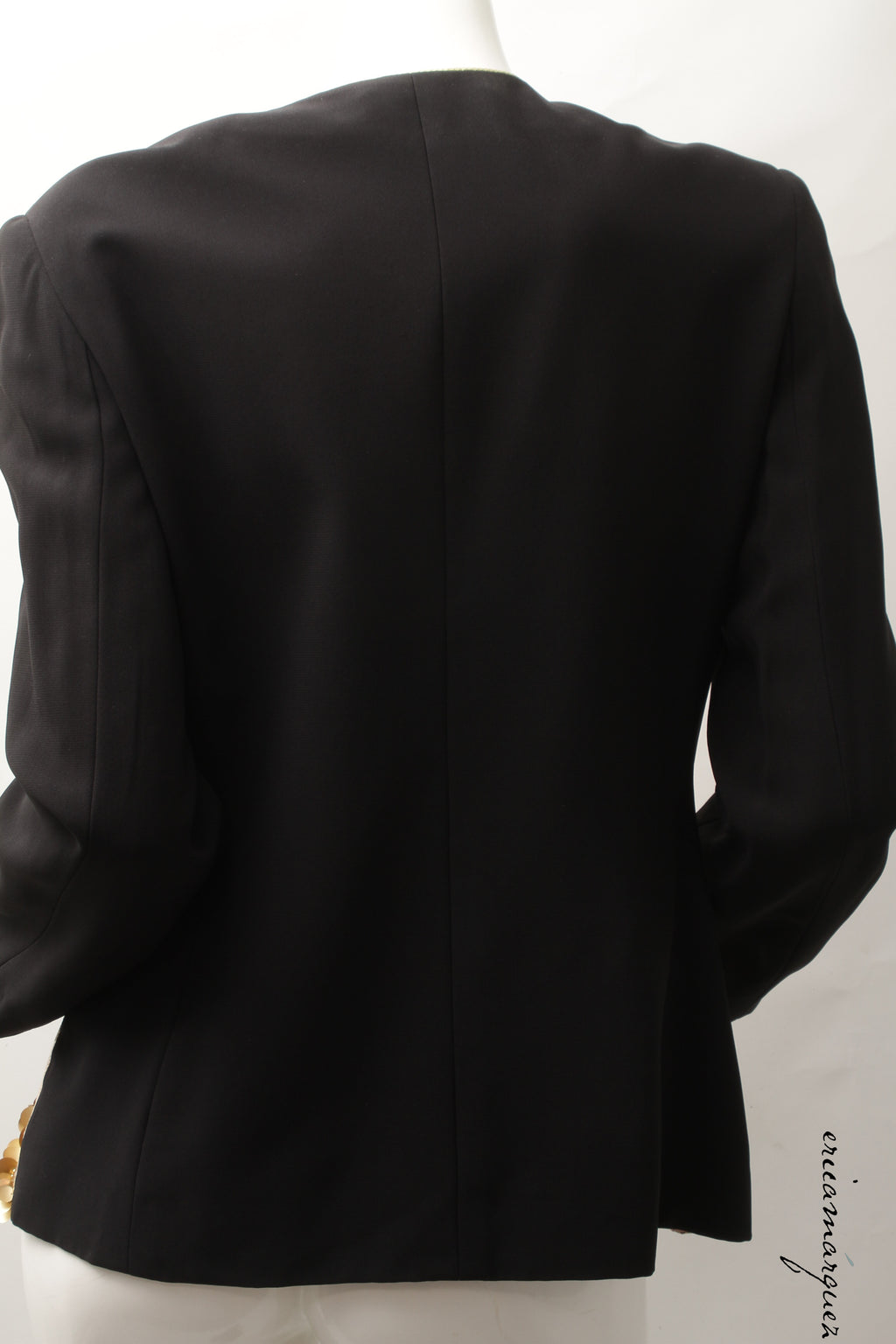 GIANFRANCO FERRE, Pink Organza Silk Vest Jacket with Gold-Tone Sequins and Sphere Zipper Pull