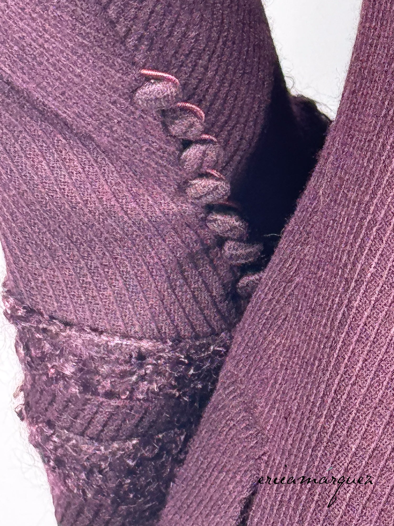 JOHN GALLIANO, Plum, Wool Blend, One Button Closure, Oversize Collar, Coat, 1998