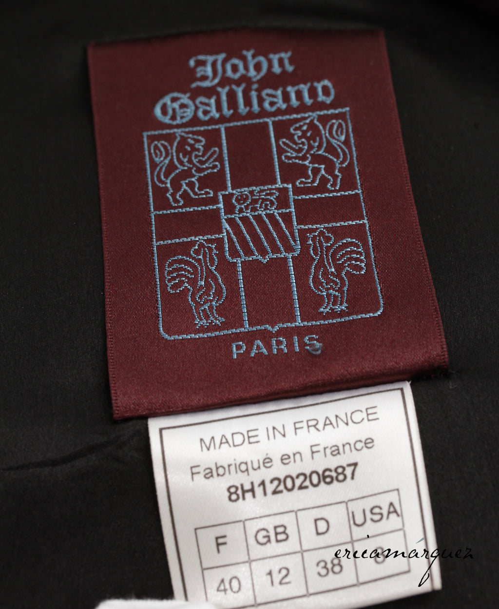 JOHN GALLIANO, Plum, Wool Blend, One Button Closure, Oversize Collar, Coat, 1998