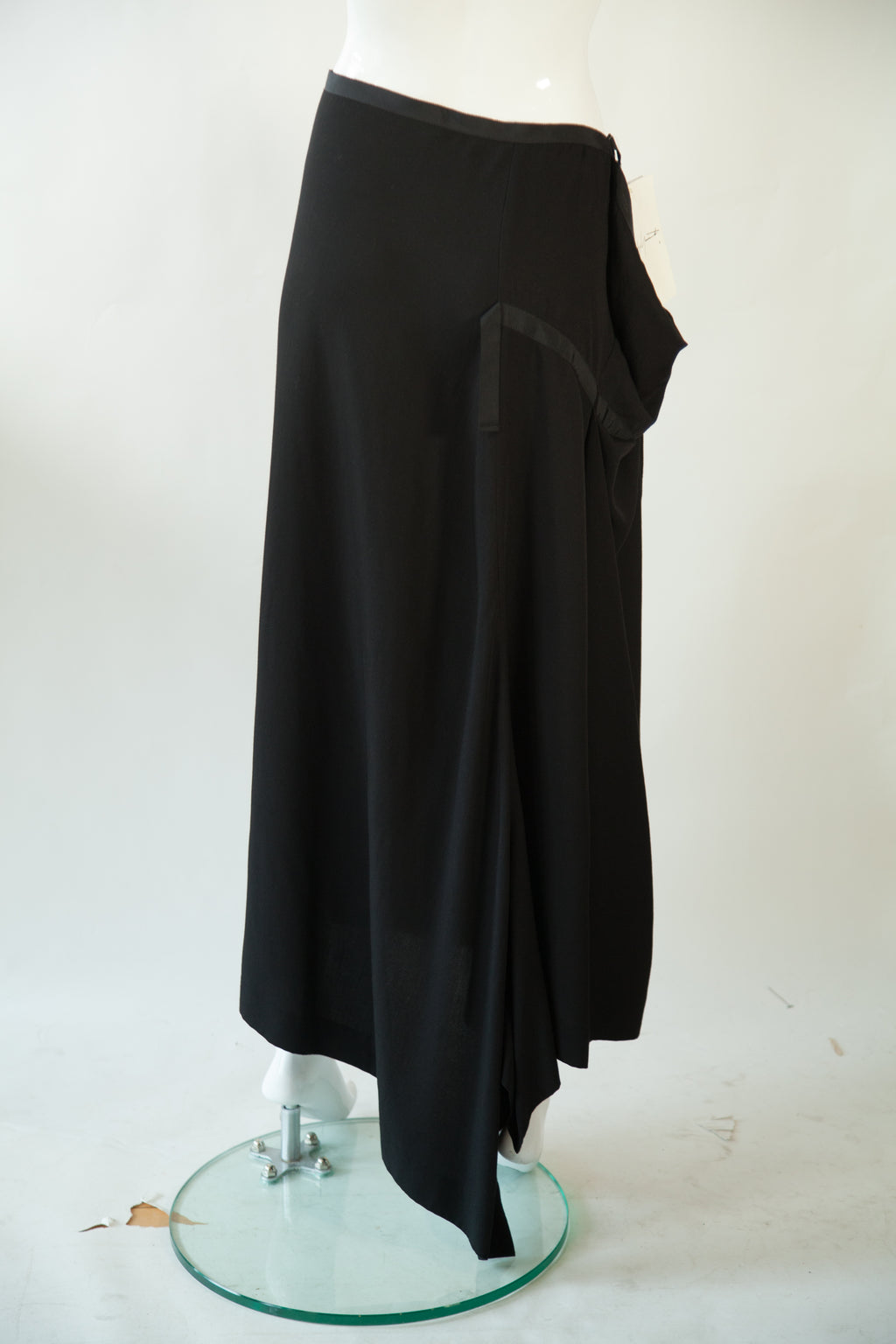 YOHJI YAMAMOTO Asymmetrical Black One Shoulder Dress and Skirt Combinations