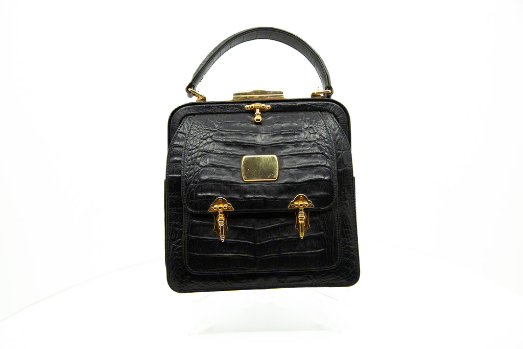 Vintage Valentino Alligator Handbag c1950s